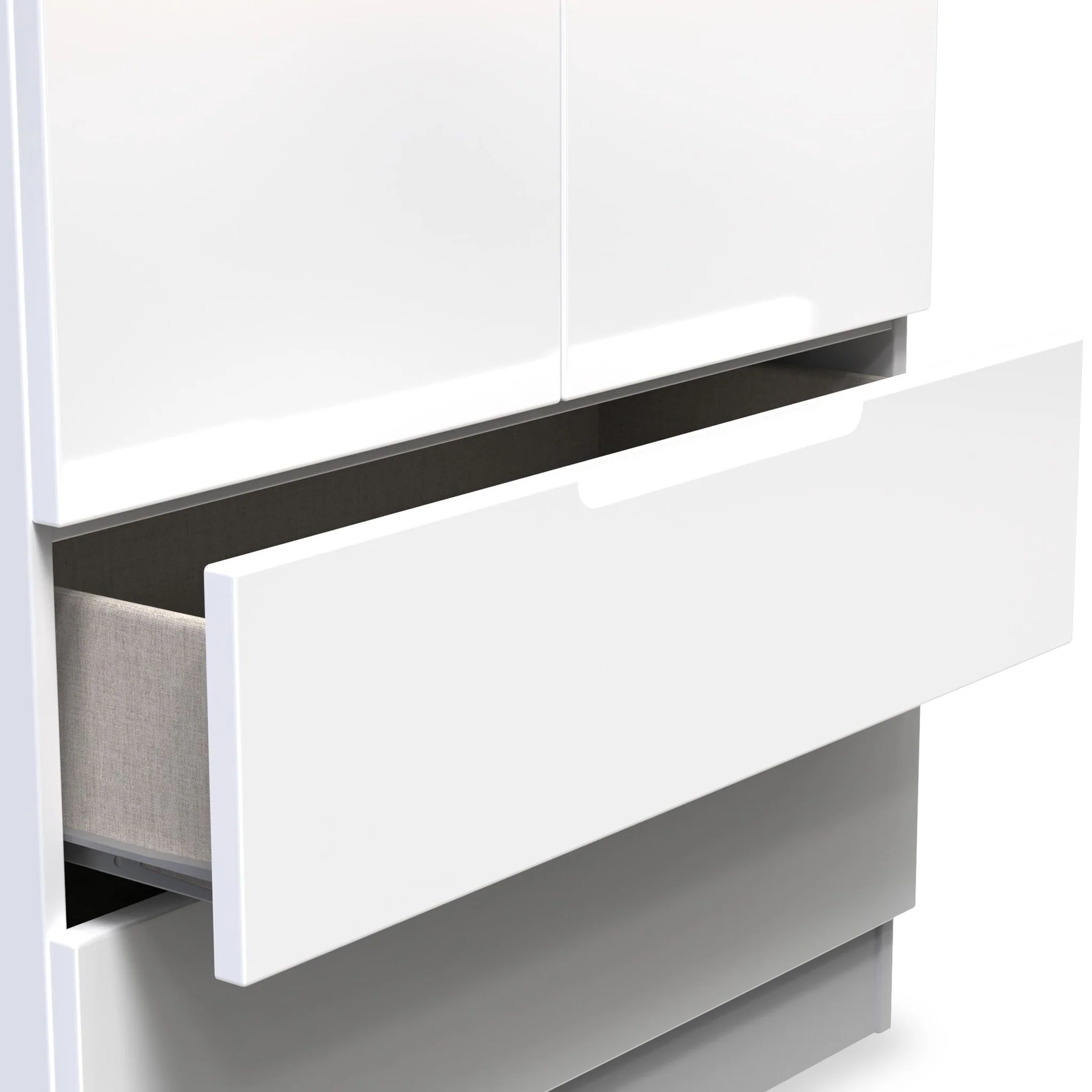 Henshaw 2 Drawer Double Wardrobe - Image 5
