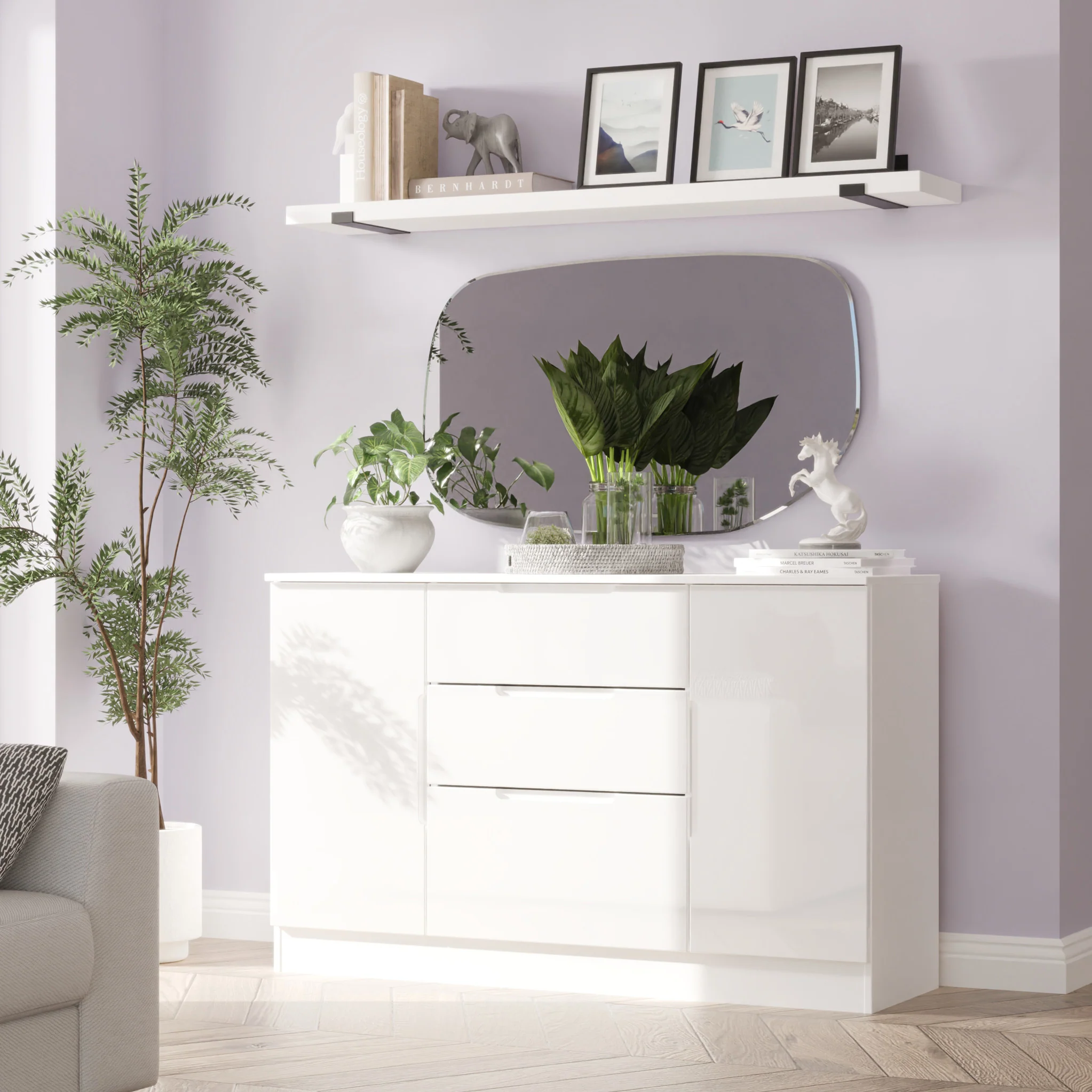 Henshaw 3 Drawer Extra Large Sideboard - Image 2