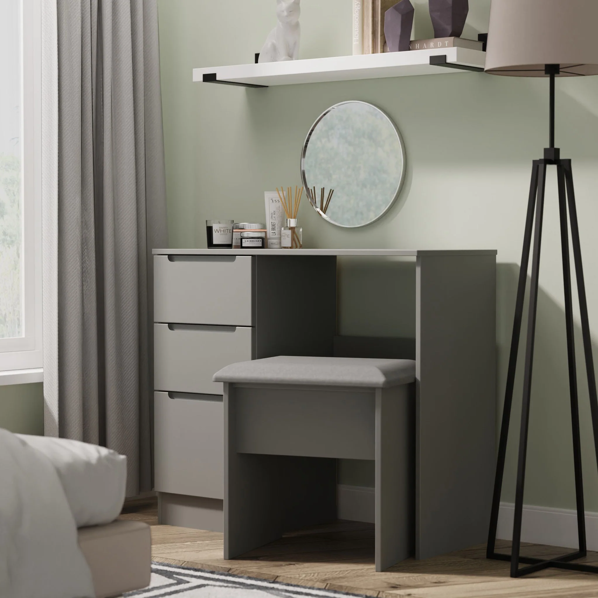 Henshaw Dressing Table Stool - Image 8