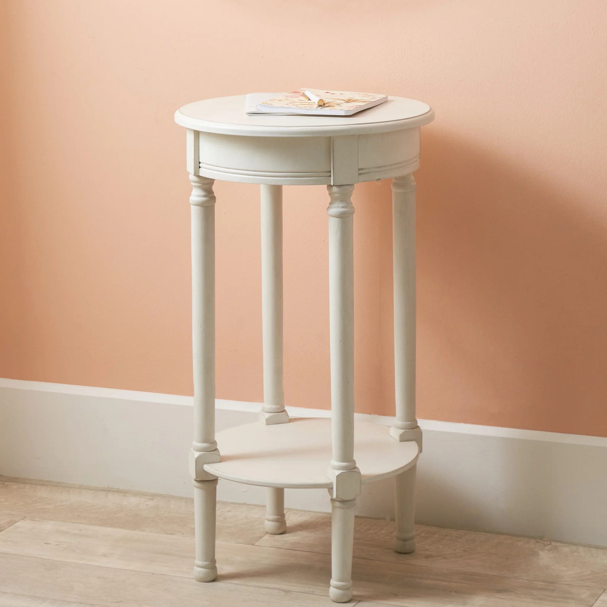Heritage Pine Round Side Table - Image 8