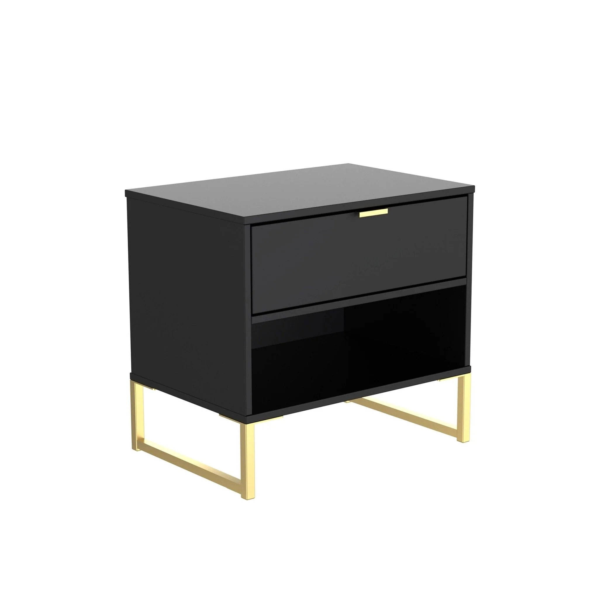 Hudson 1 Drawer with Open Shelf Side Table - Image 12