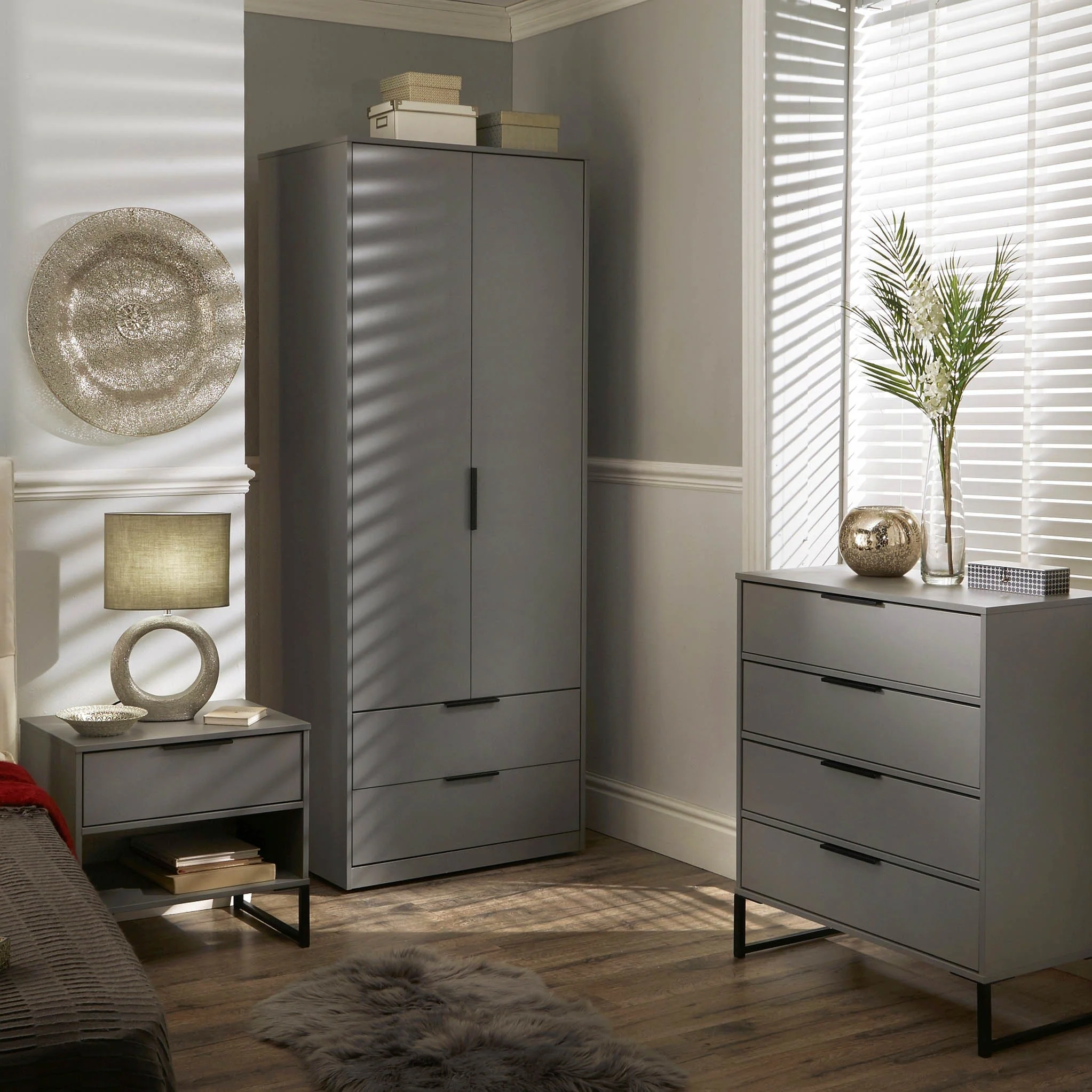 Hudson 1 Drawer with Open Shelf Side Table - Image 3
