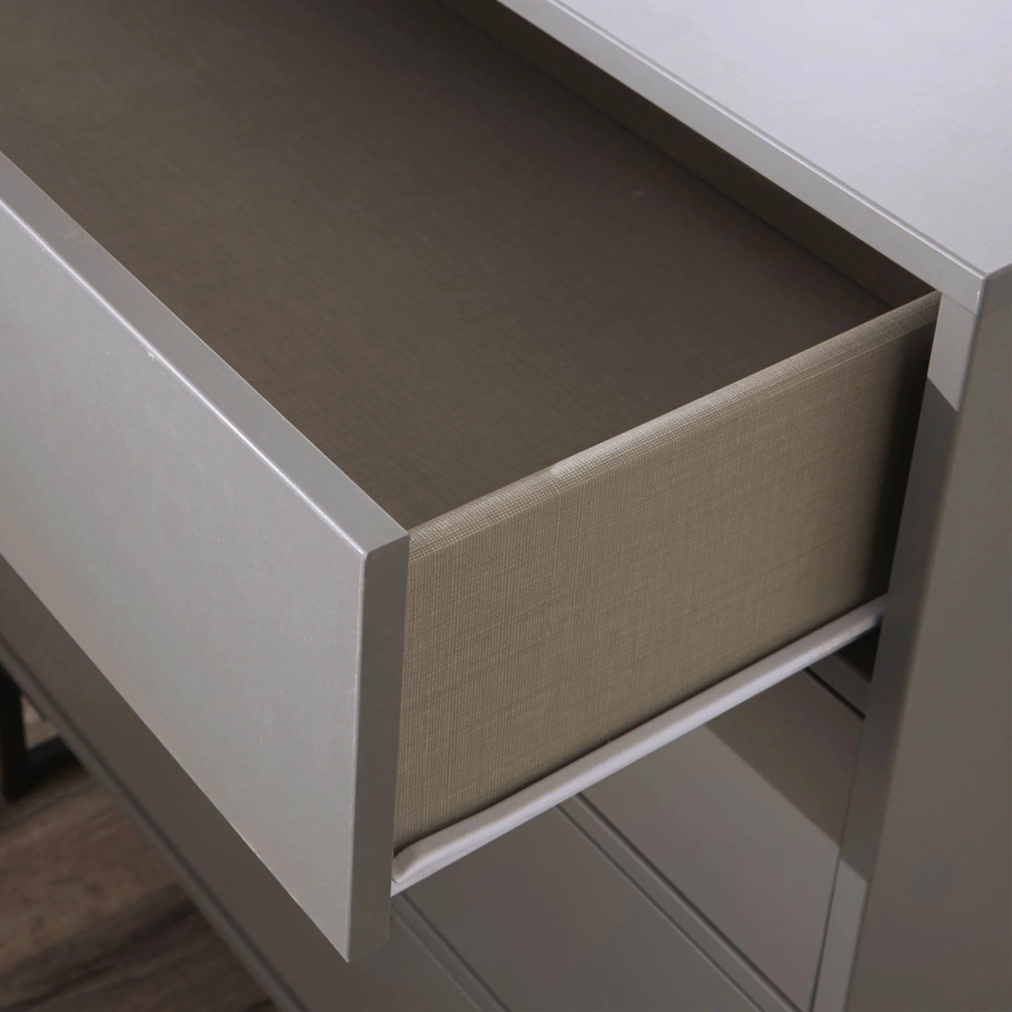 Hudson 1 Drawer with Open Shelf Side Table - Image 4