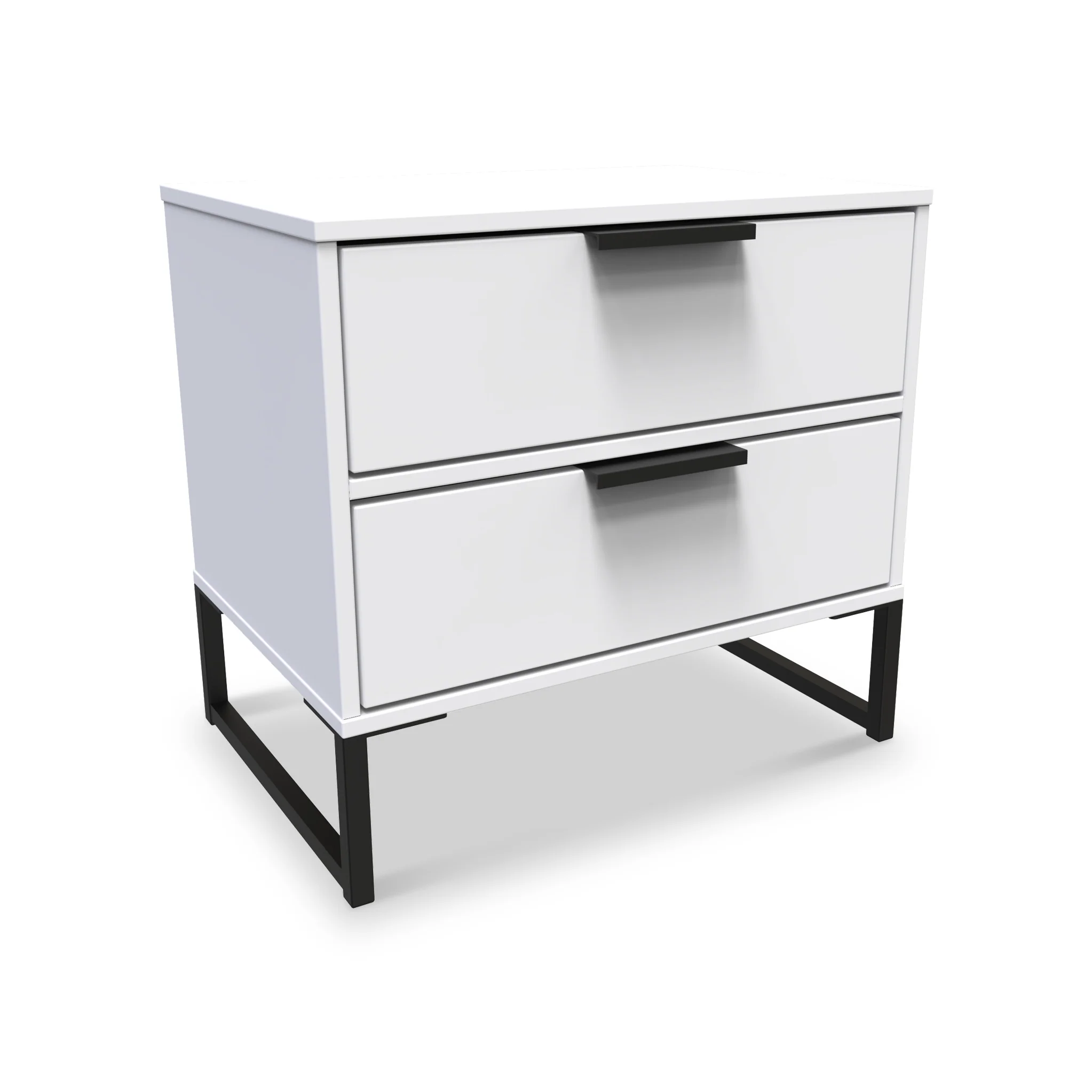 Hudson 2 Drawer Bedside Table - Image 3