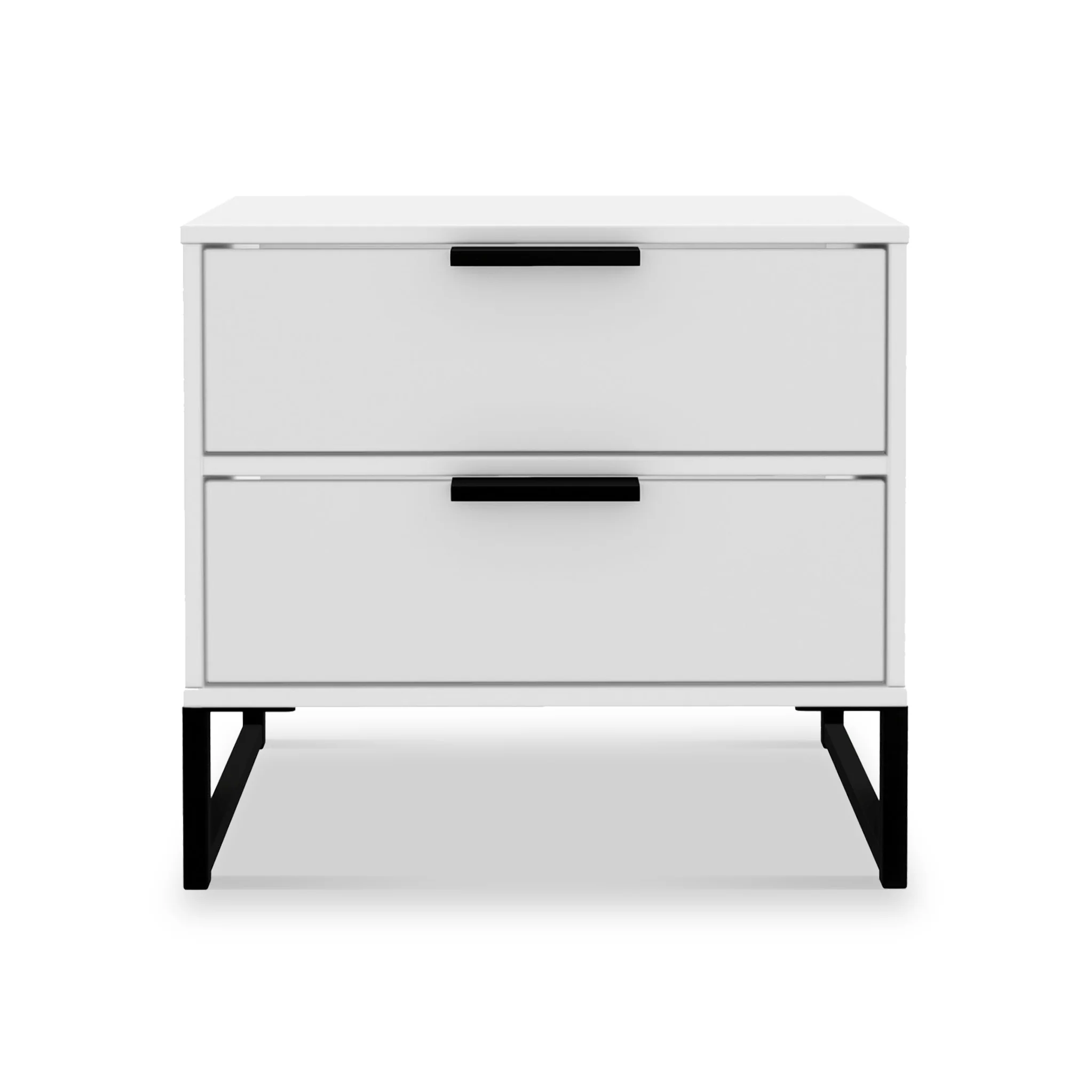 Hudson 2 Drawer Bedside Table - Image 4