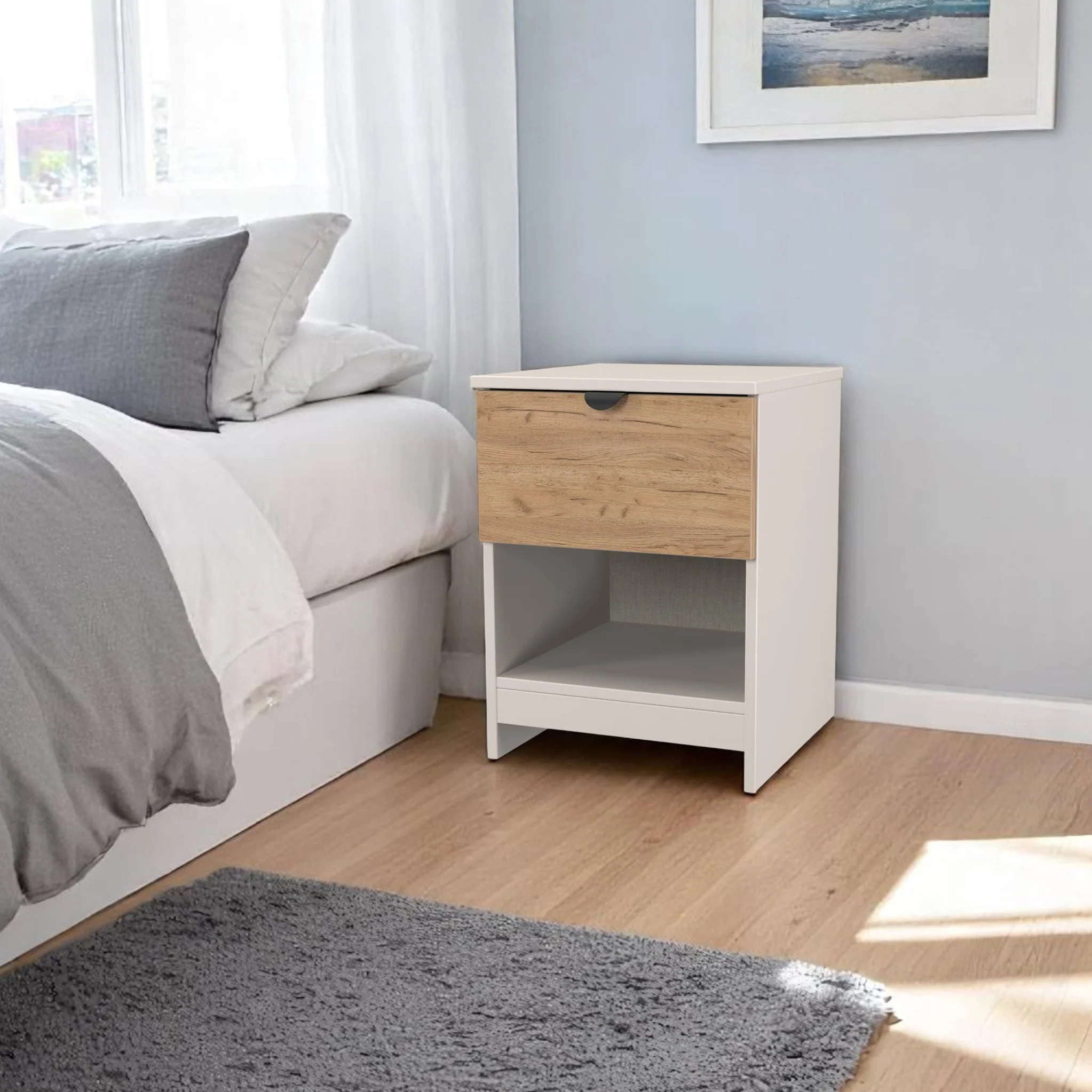 Huxley 1 Drawer Bedside Table - Image 2