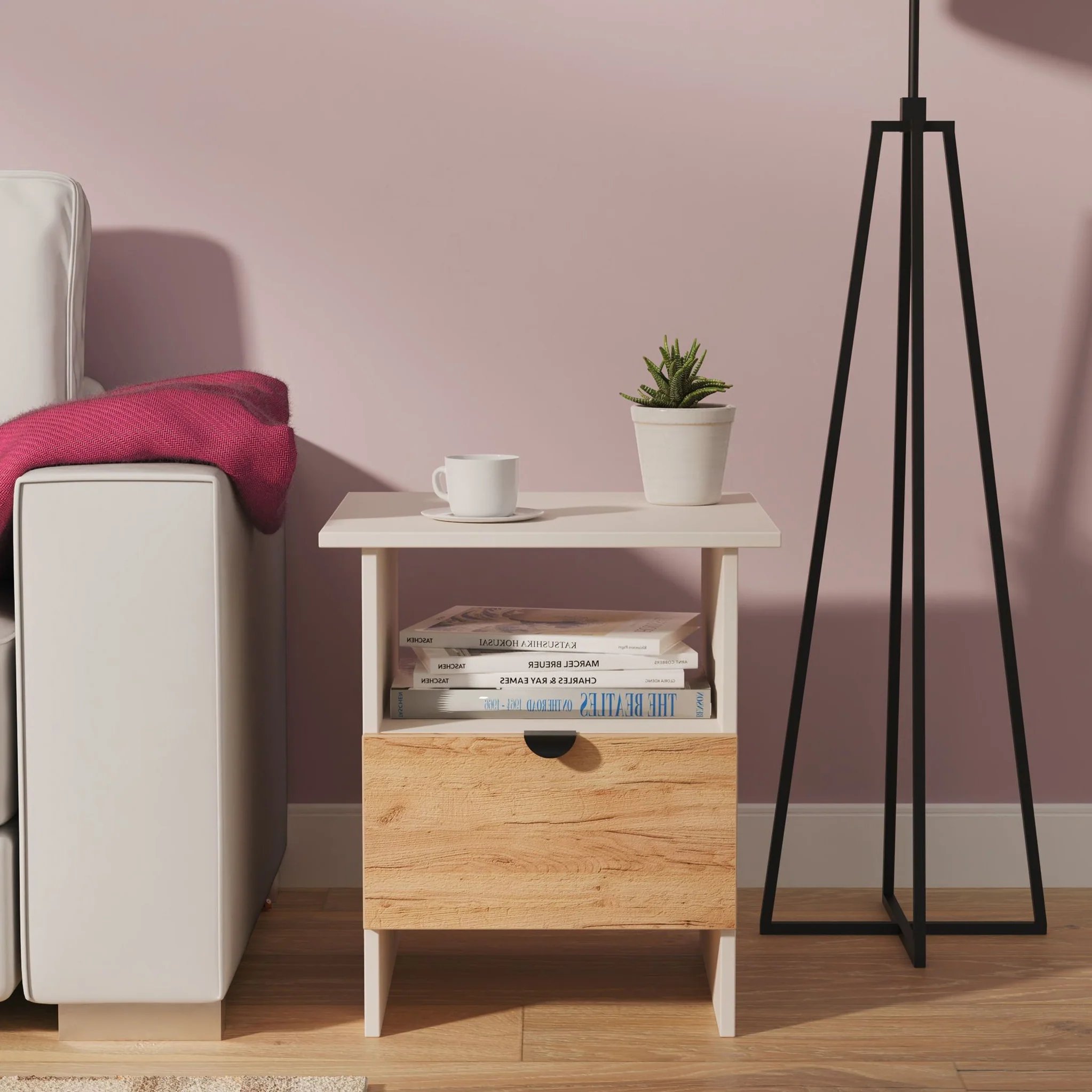 Huxley 1 Drawer Side Table - Image 2