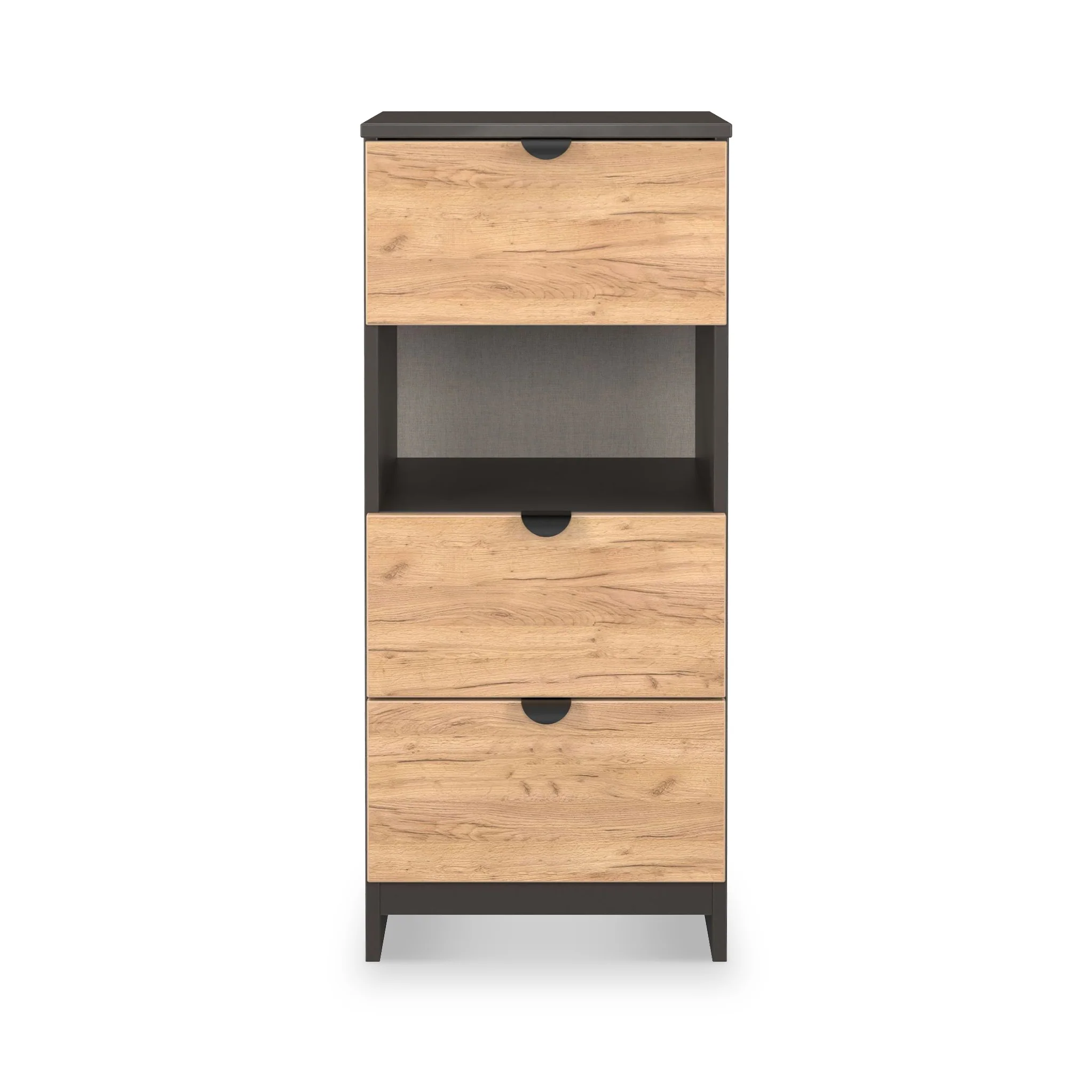 Huxley 3 Drawer Bedside Table - Image 9