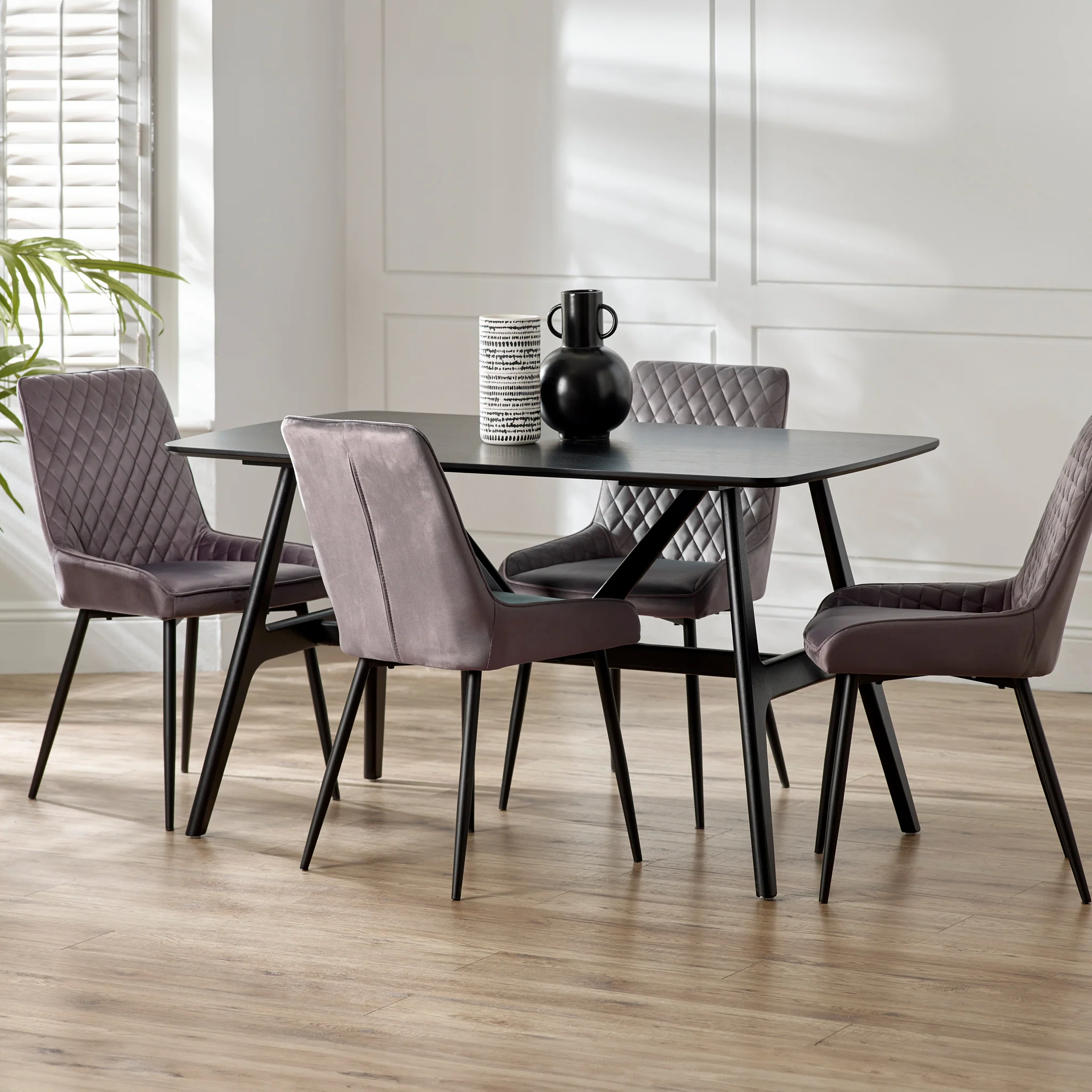 Jackson 135cm Black Dining Table - Image 2