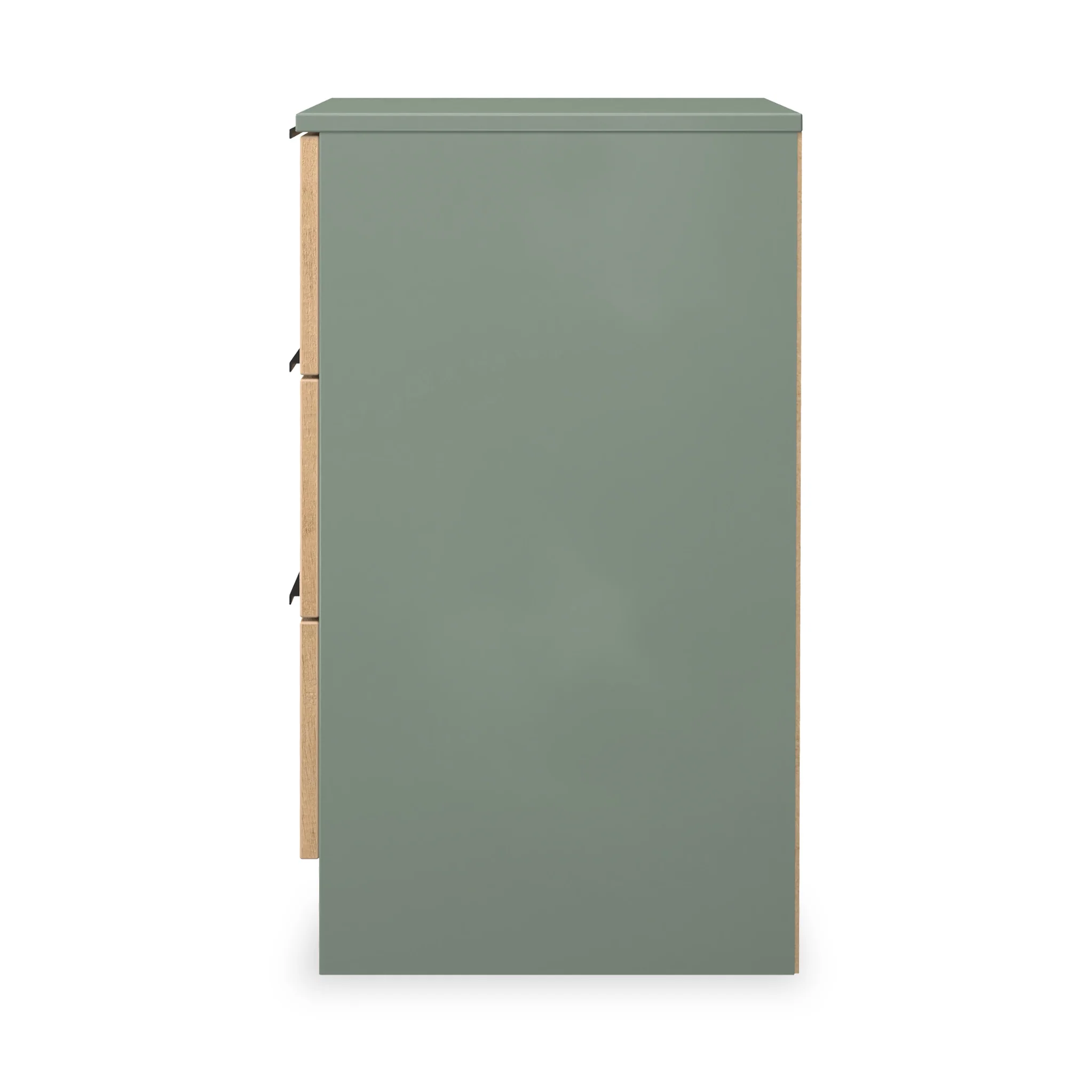 Jago Slatted Effect 3 Drawer Bedside Table - Image 12