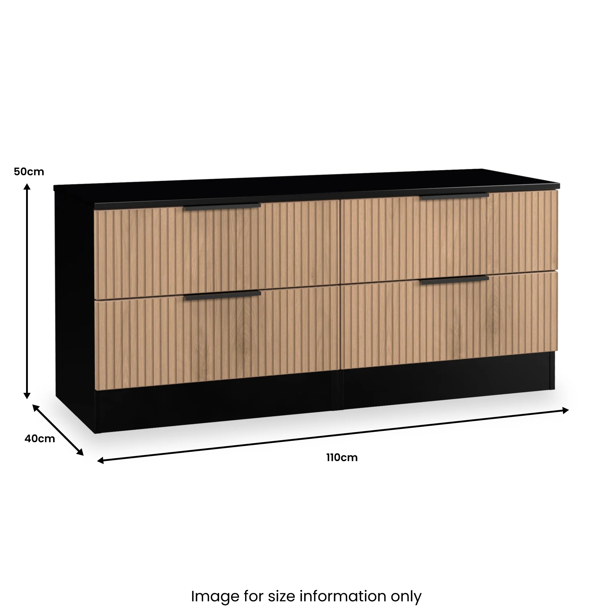 Jago Slatted Effect 4 Drawer Bed Box - Image 16