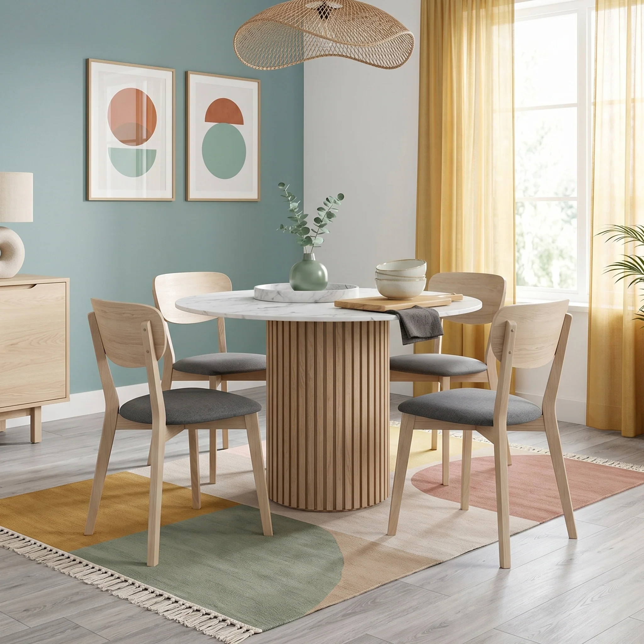 Jakob Oak Round Dining Table - Image 2