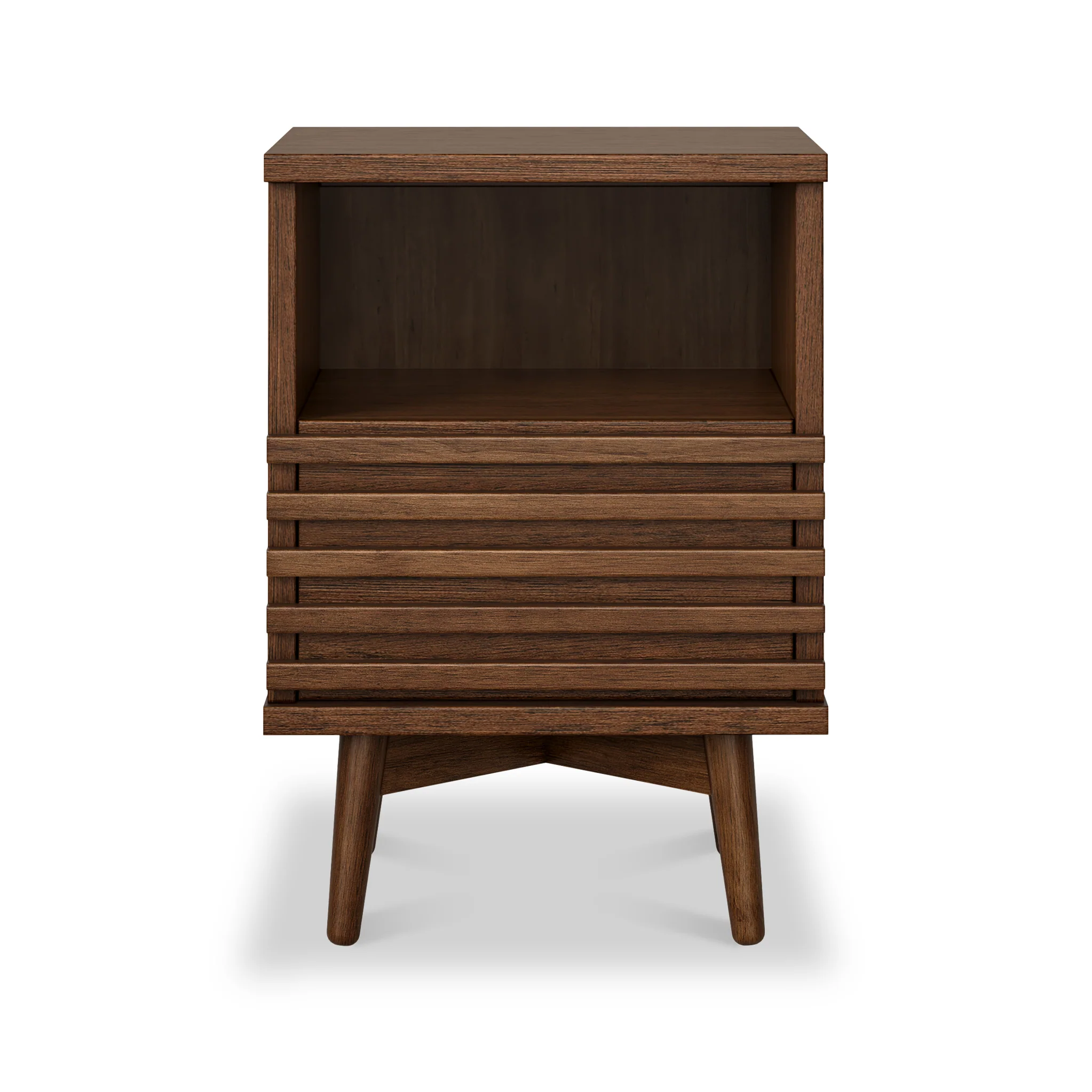 Kari Dark Oak Slim Bedside Table - Image 3
