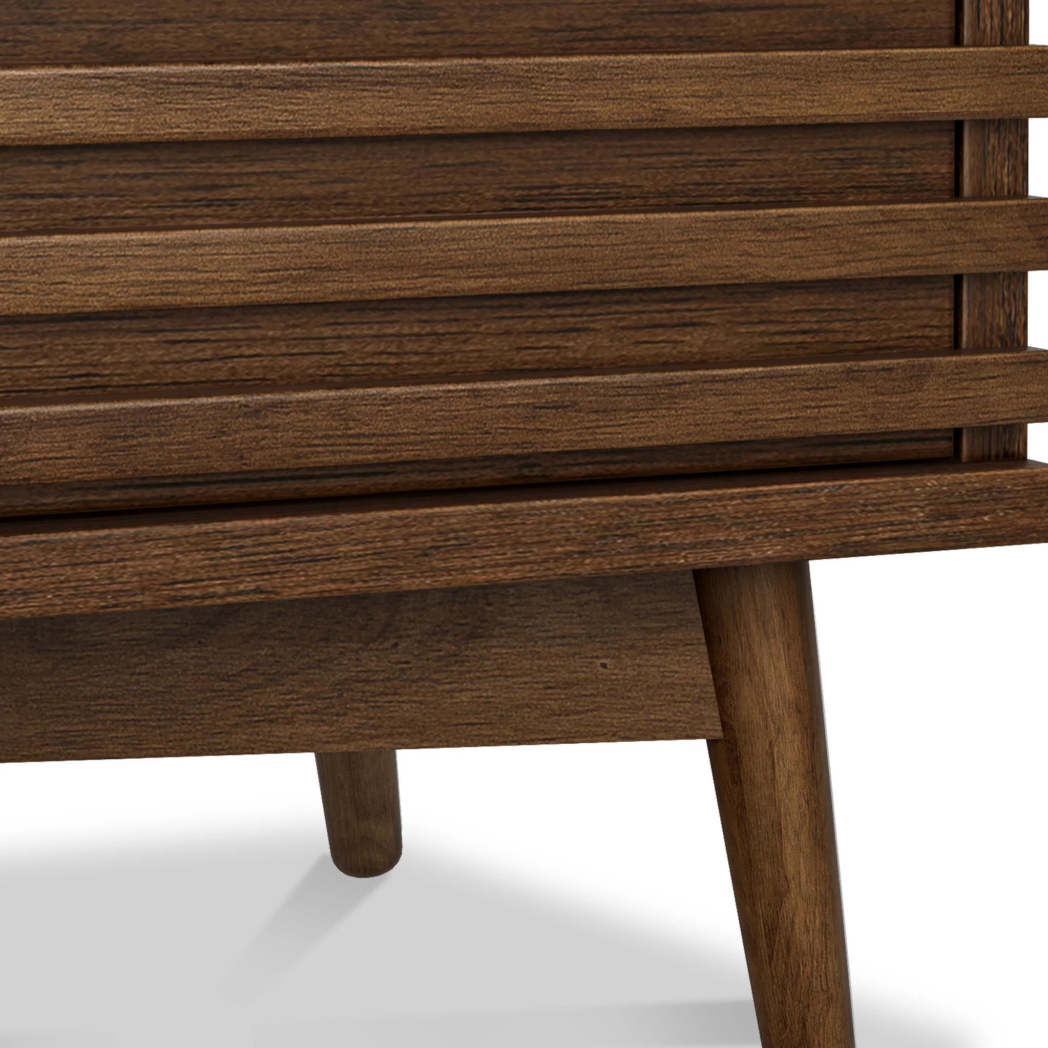 Kari Dark Oak Slim Bedside Table - Image 7