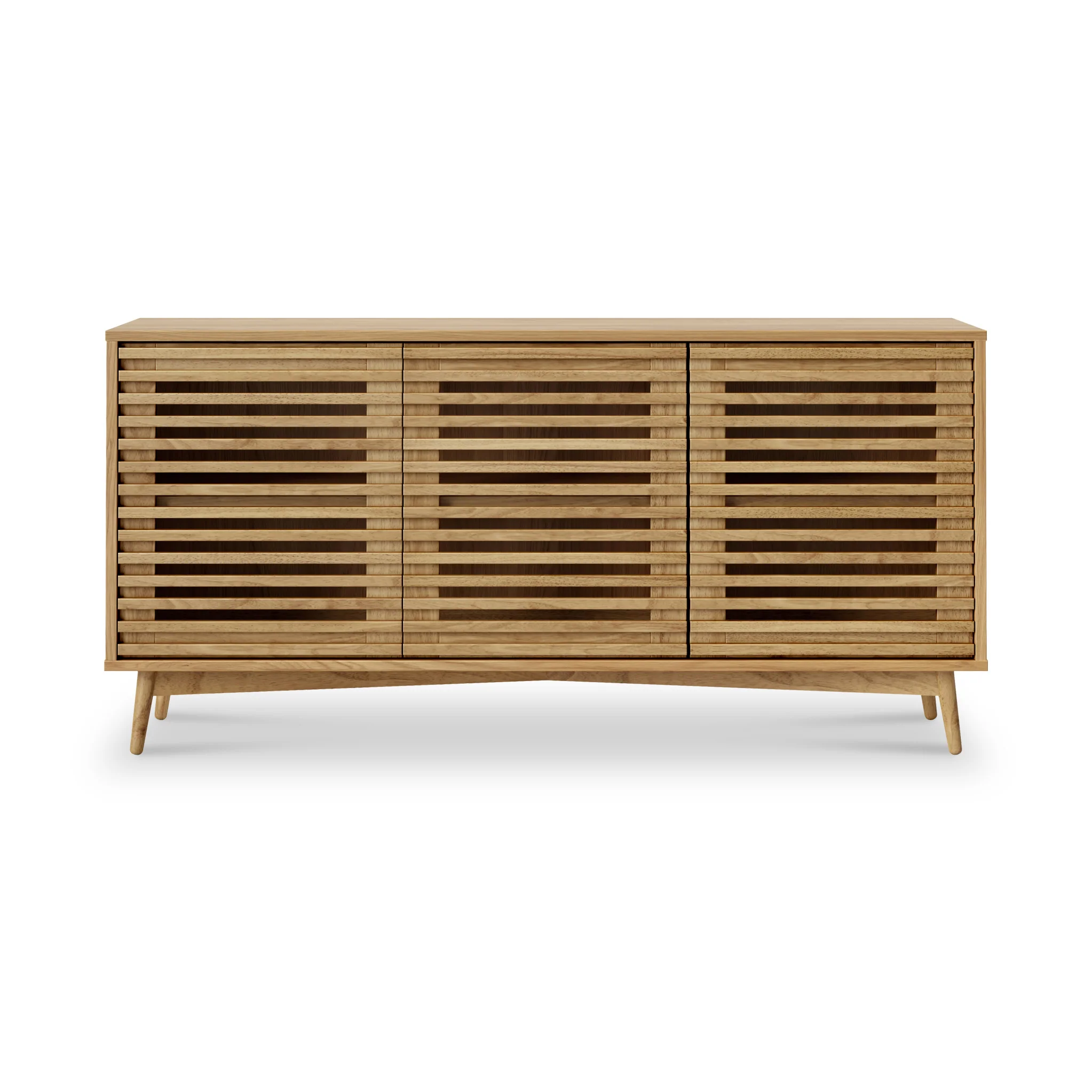 Kari Light Oak 3 Door Sideboard - Image 3