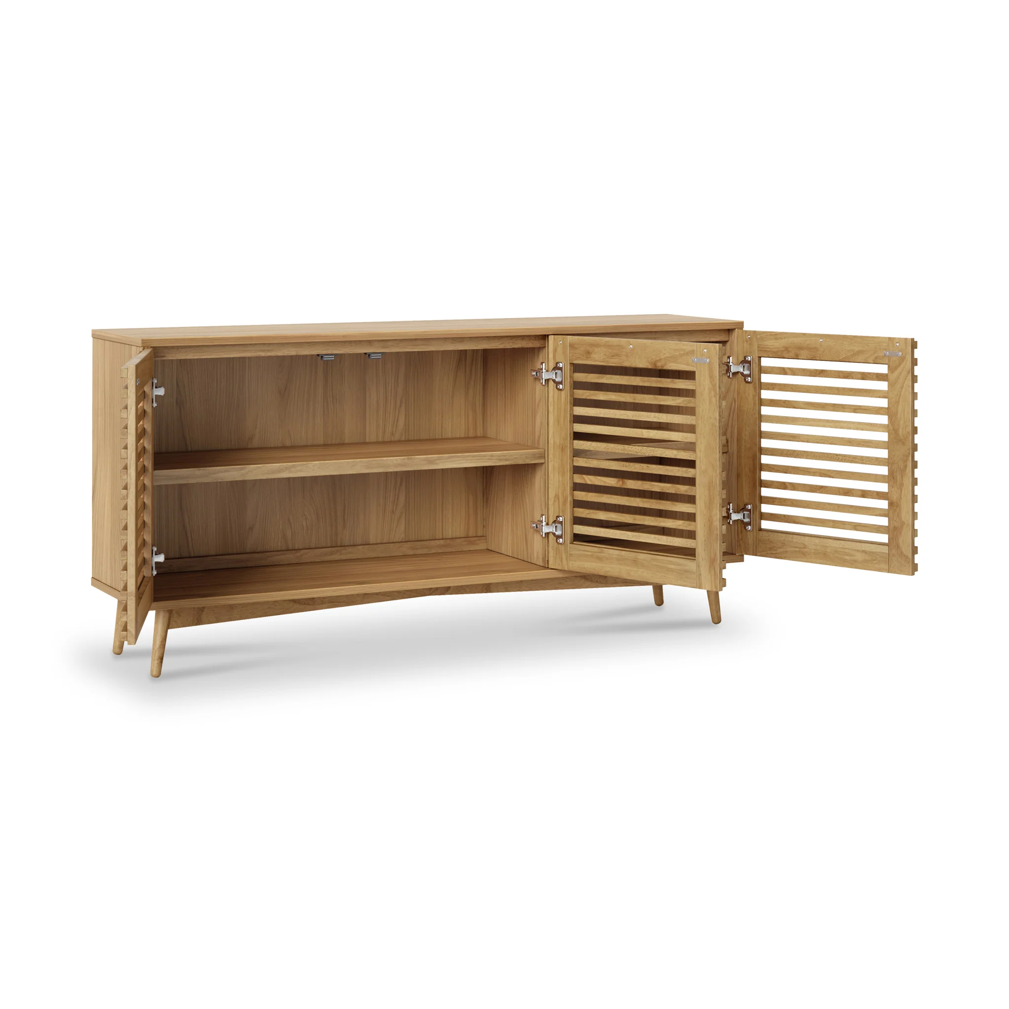 Kari Light Oak 3 Door Sideboard - Image 4