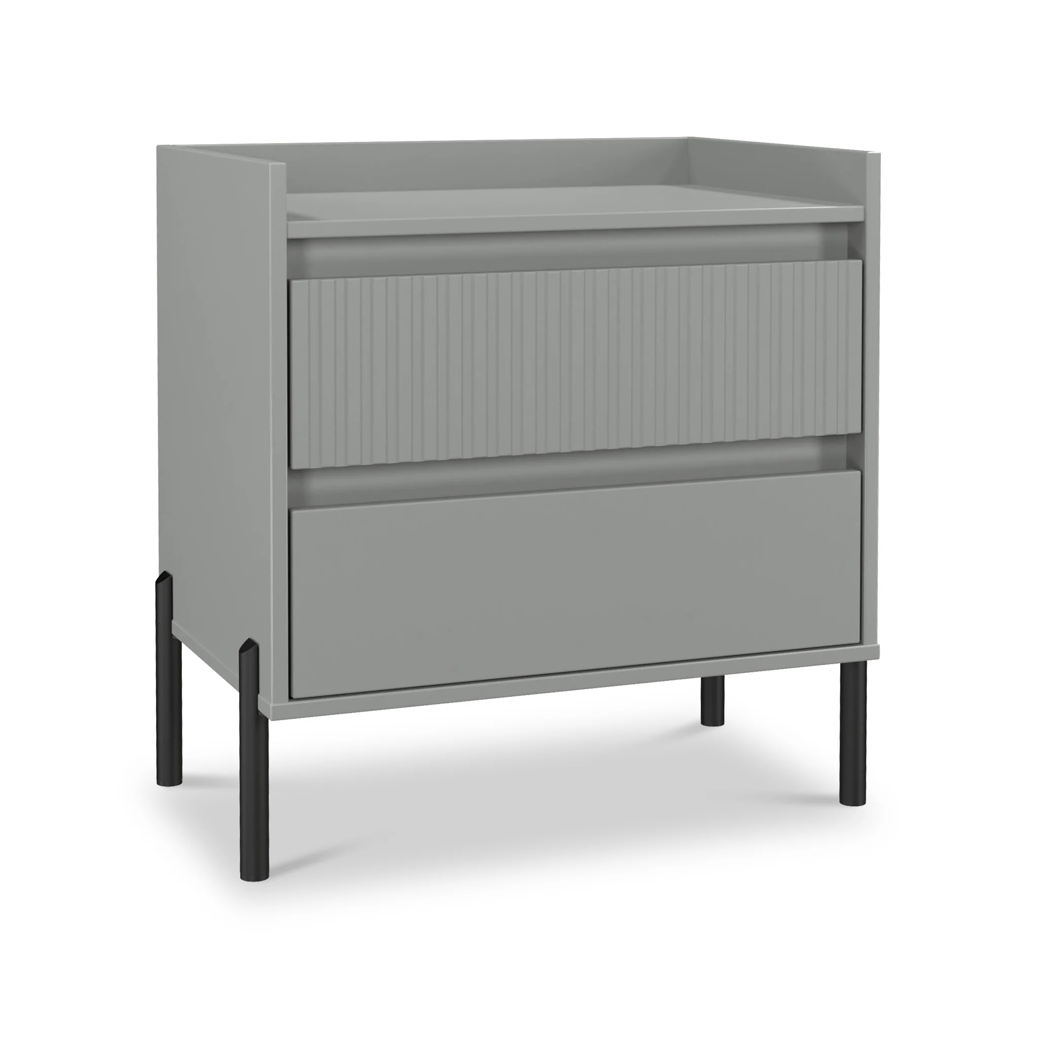 Kenton 2 Drawer Wide Bedside Table