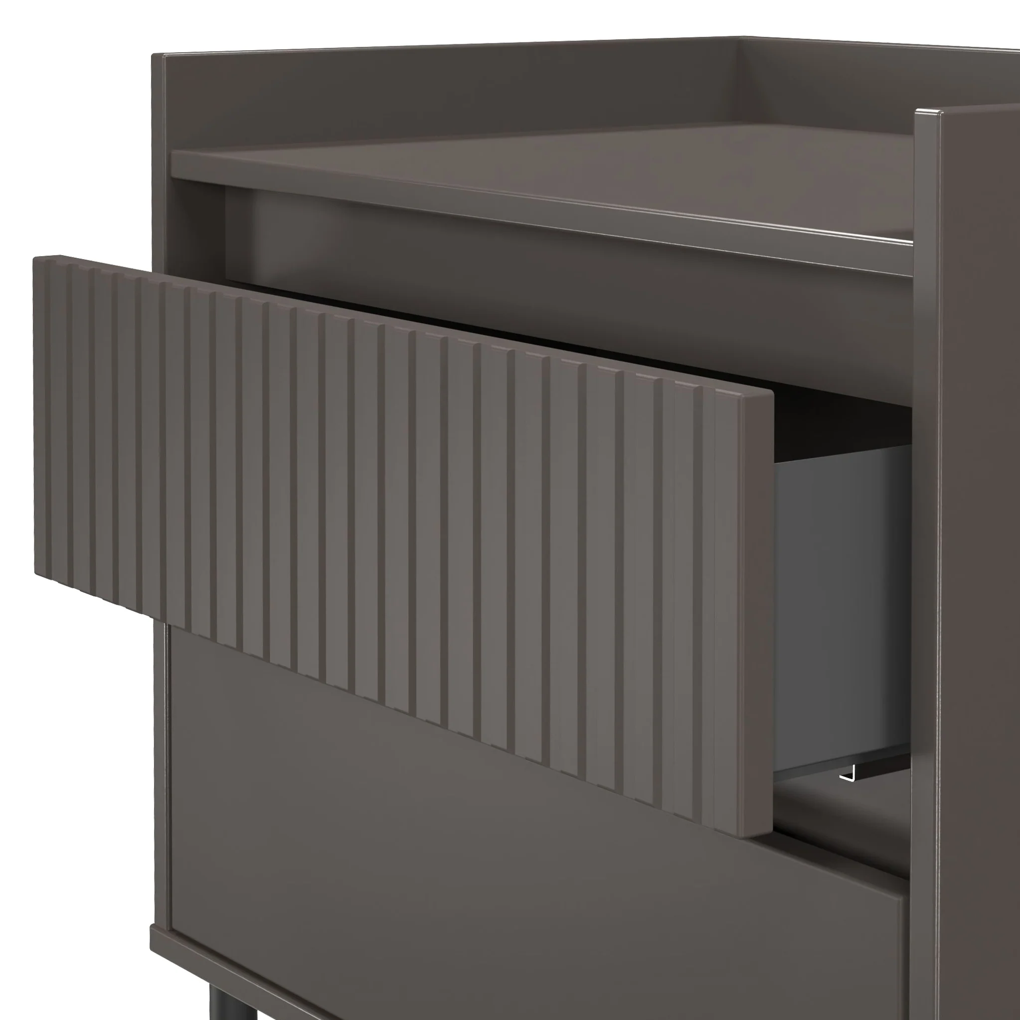 Kenton 2 Drawer Wide Bedside Table - Image 12
