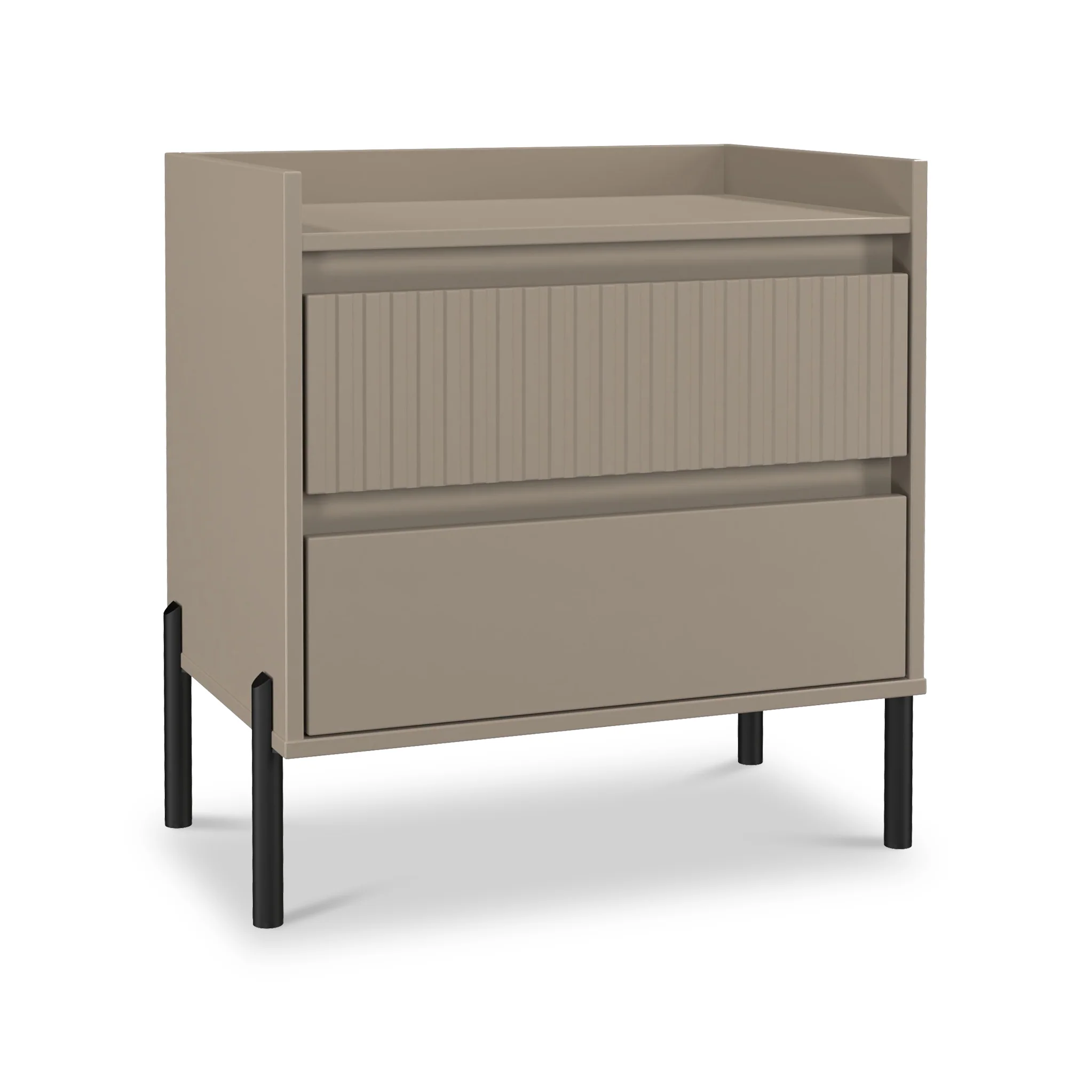 Kenton 2 Drawer Wide Bedside Table - Image 13
