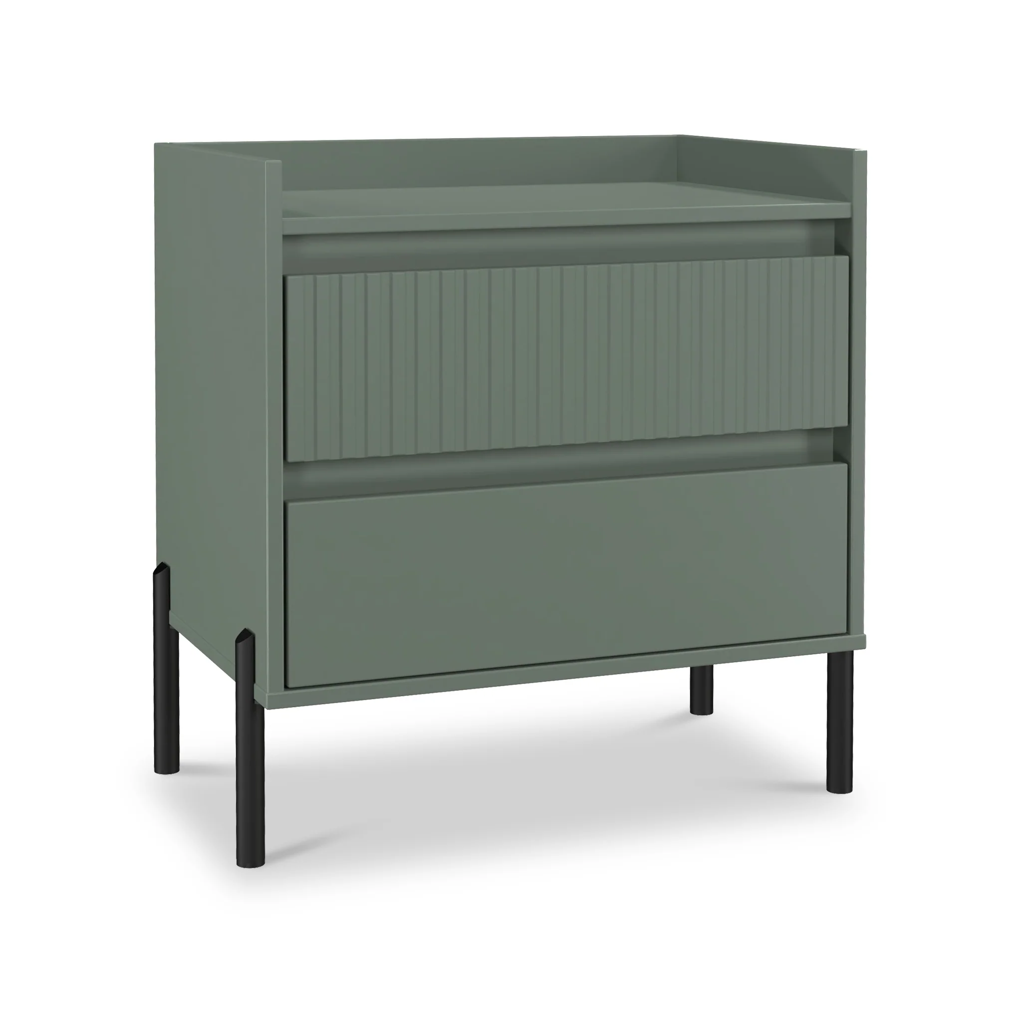 Kenton 2 Drawer Wide Bedside Table - Image 19