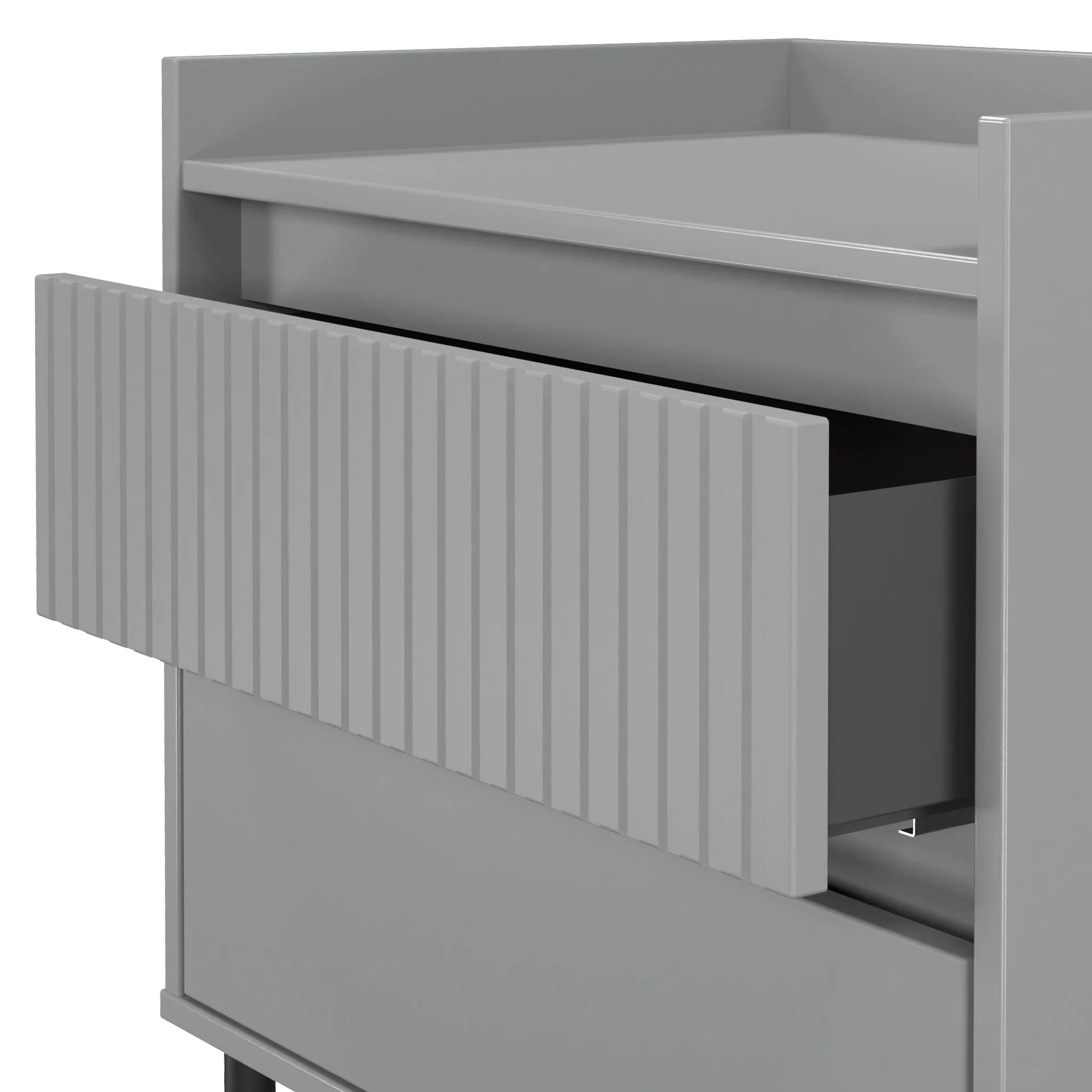 Kenton 2 Drawer Wide Bedside Table - Image 6