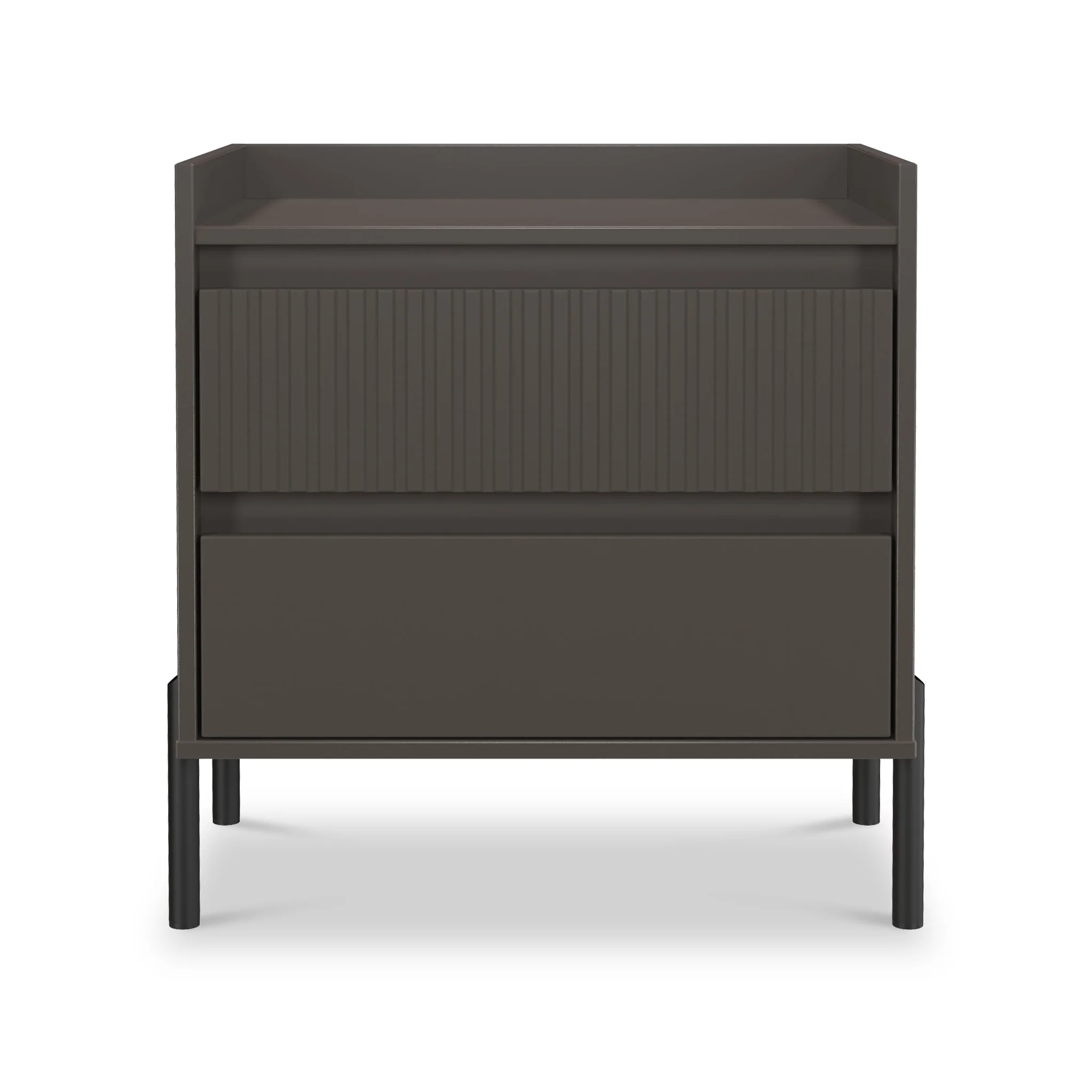 Kenton 2 Drawer Wide Bedside Table - Image 9