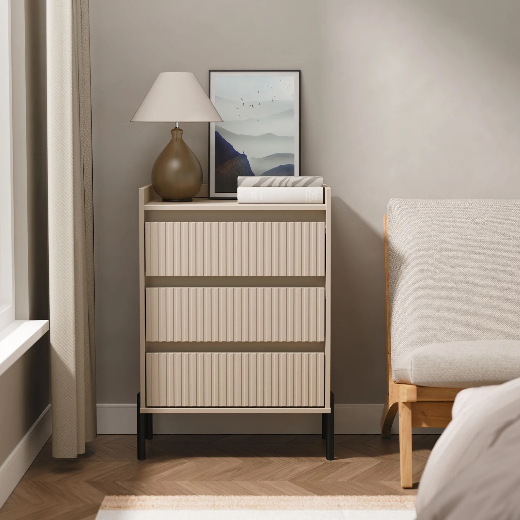 Kenton 3 Drawer Compact Chest - Image 14
