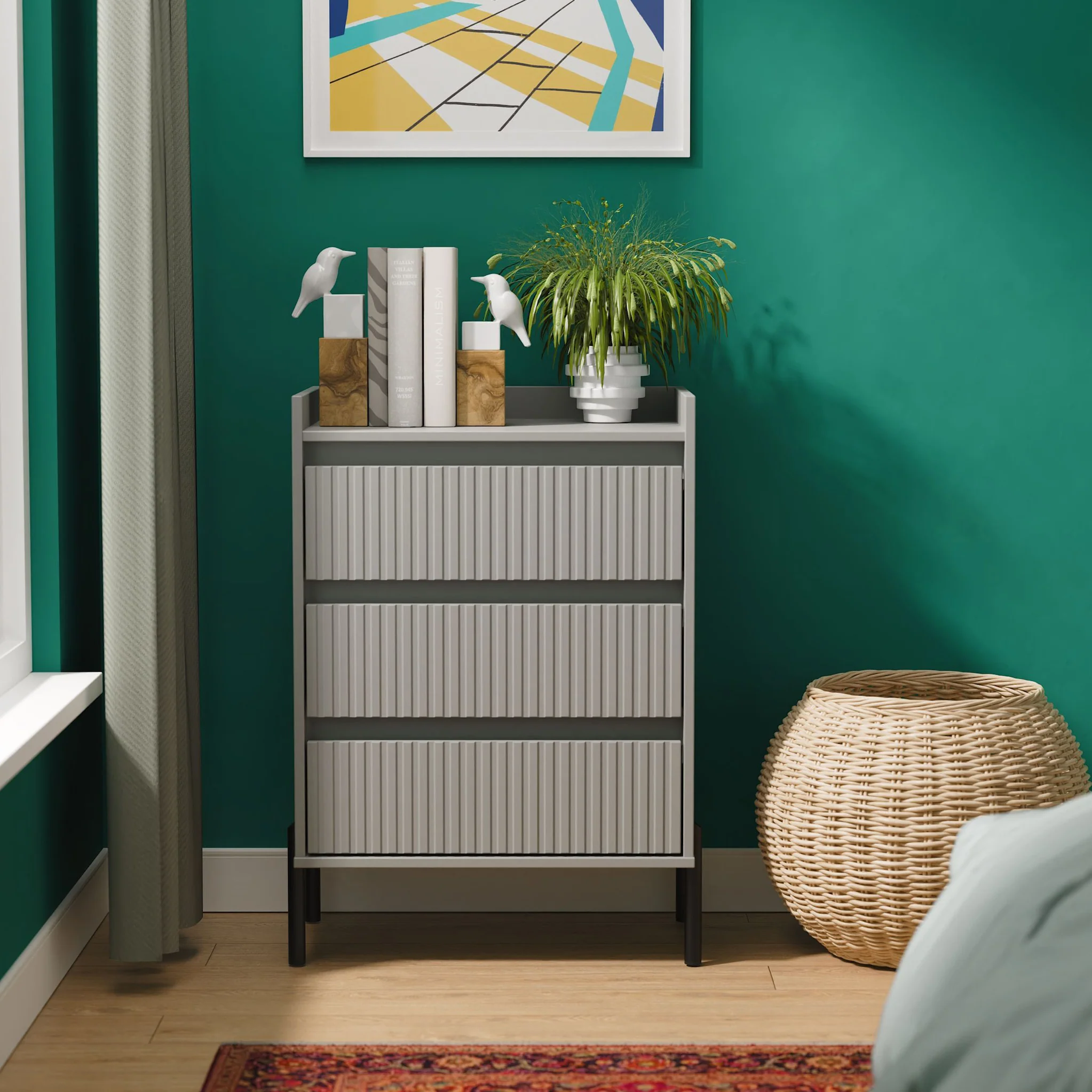 Kenton 3 Drawer Compact Chest - Image 2