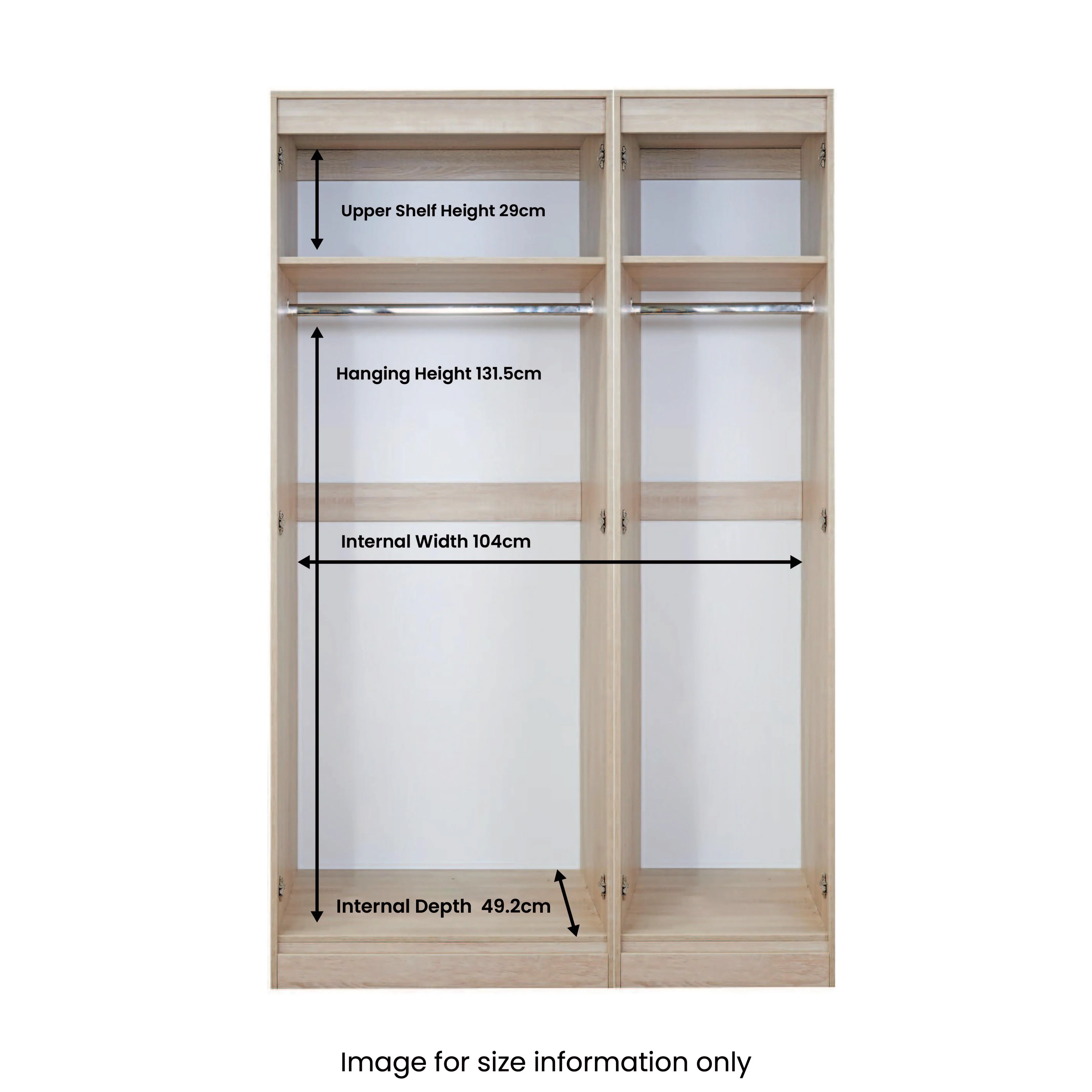 Killgarth 3 Door Mirror Wardrobe - Image 9