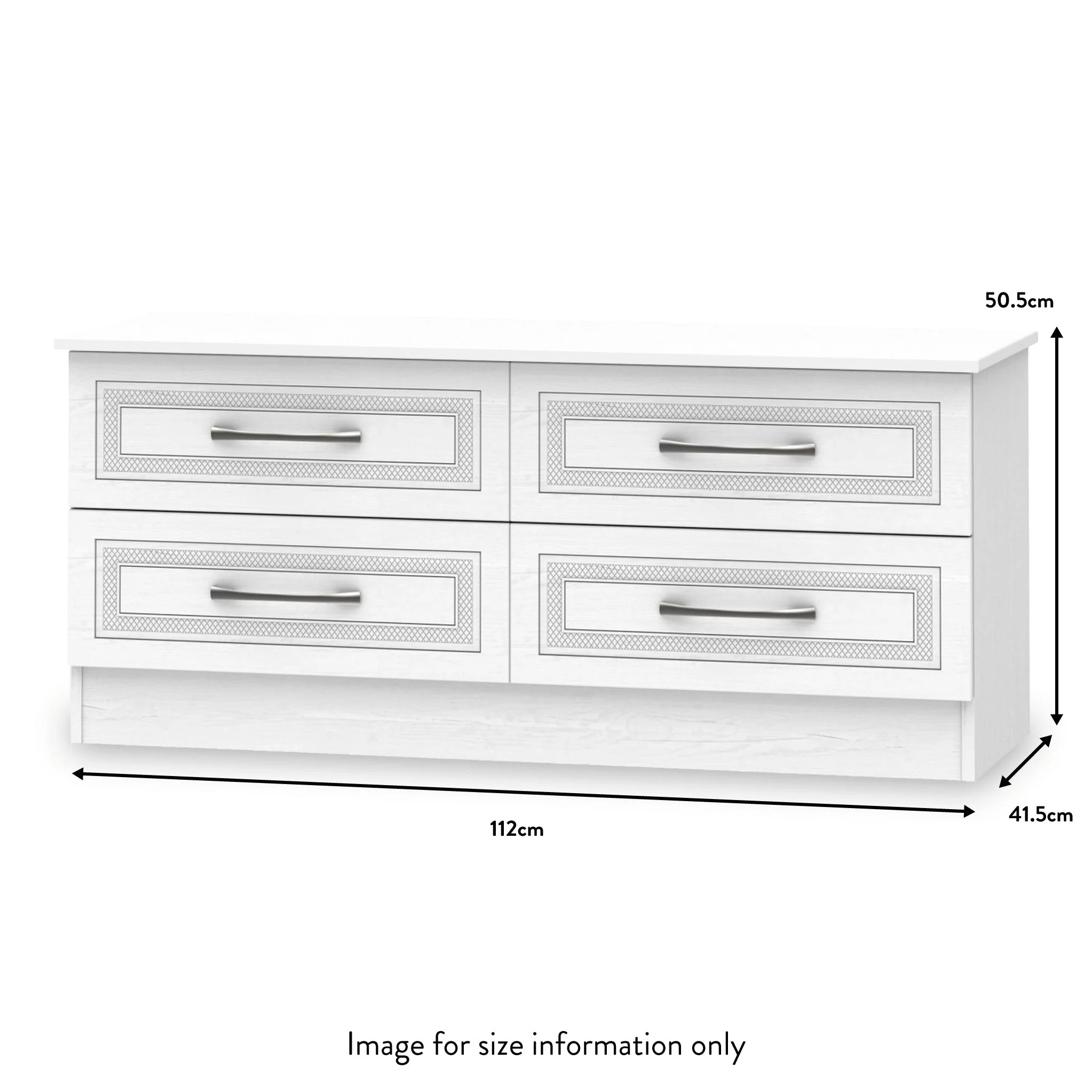 Killgarth 4 Drawer Low Storage Unit - Image 8