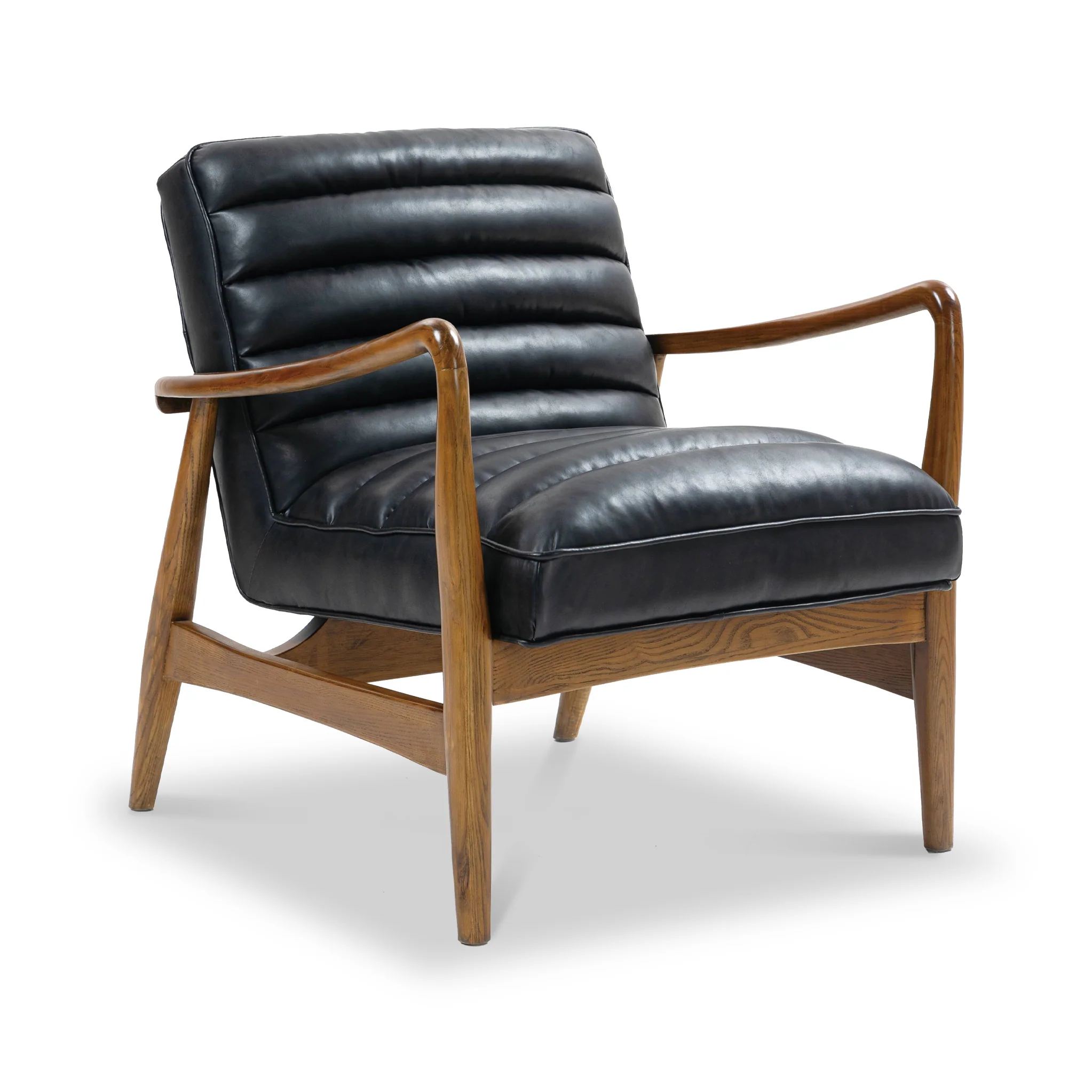 Kingsley Faux Leather Accent Chair - Image 8