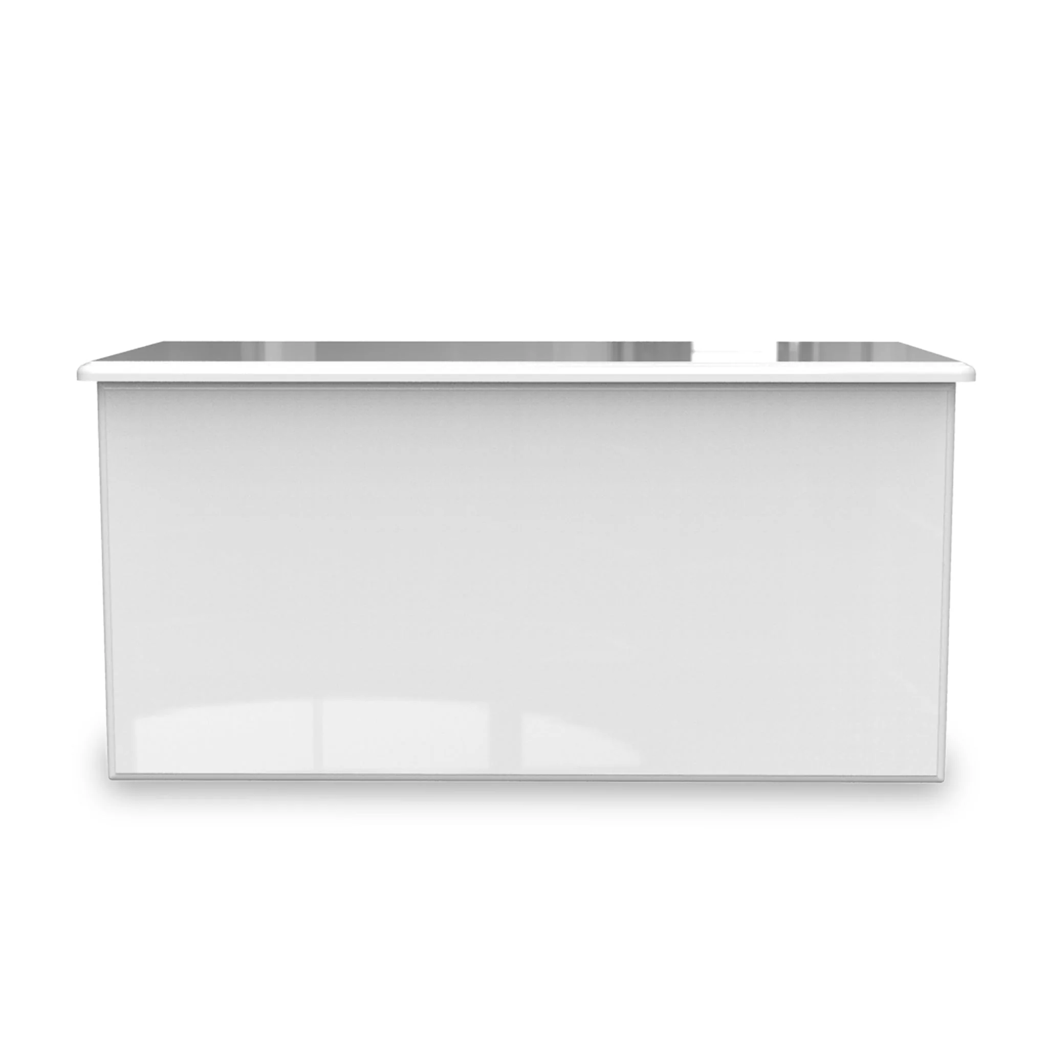 Kinsley White Gloss Blanket Box - Image 2