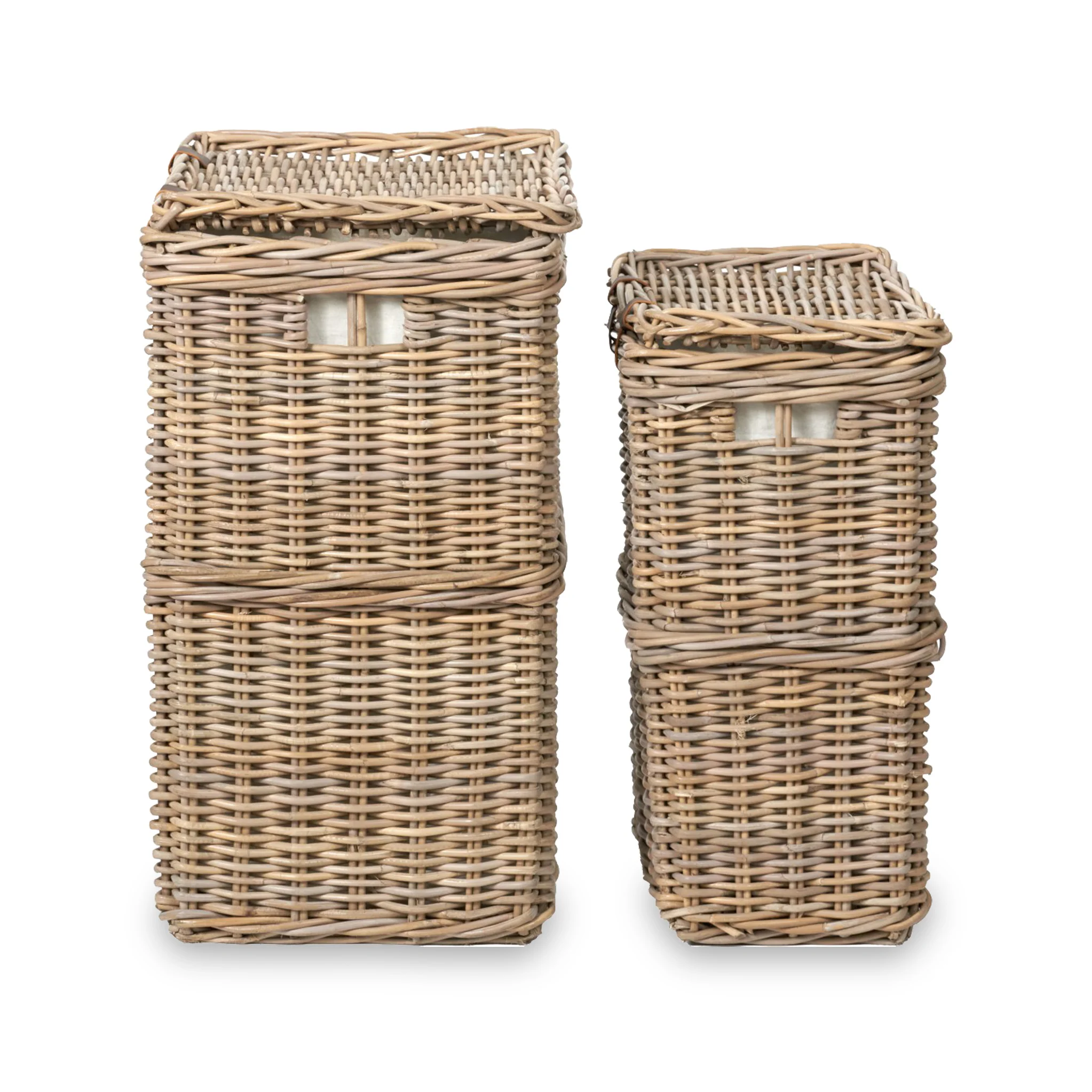 Kubu Rectangular Linen Baskets Set of 2 - Image 6