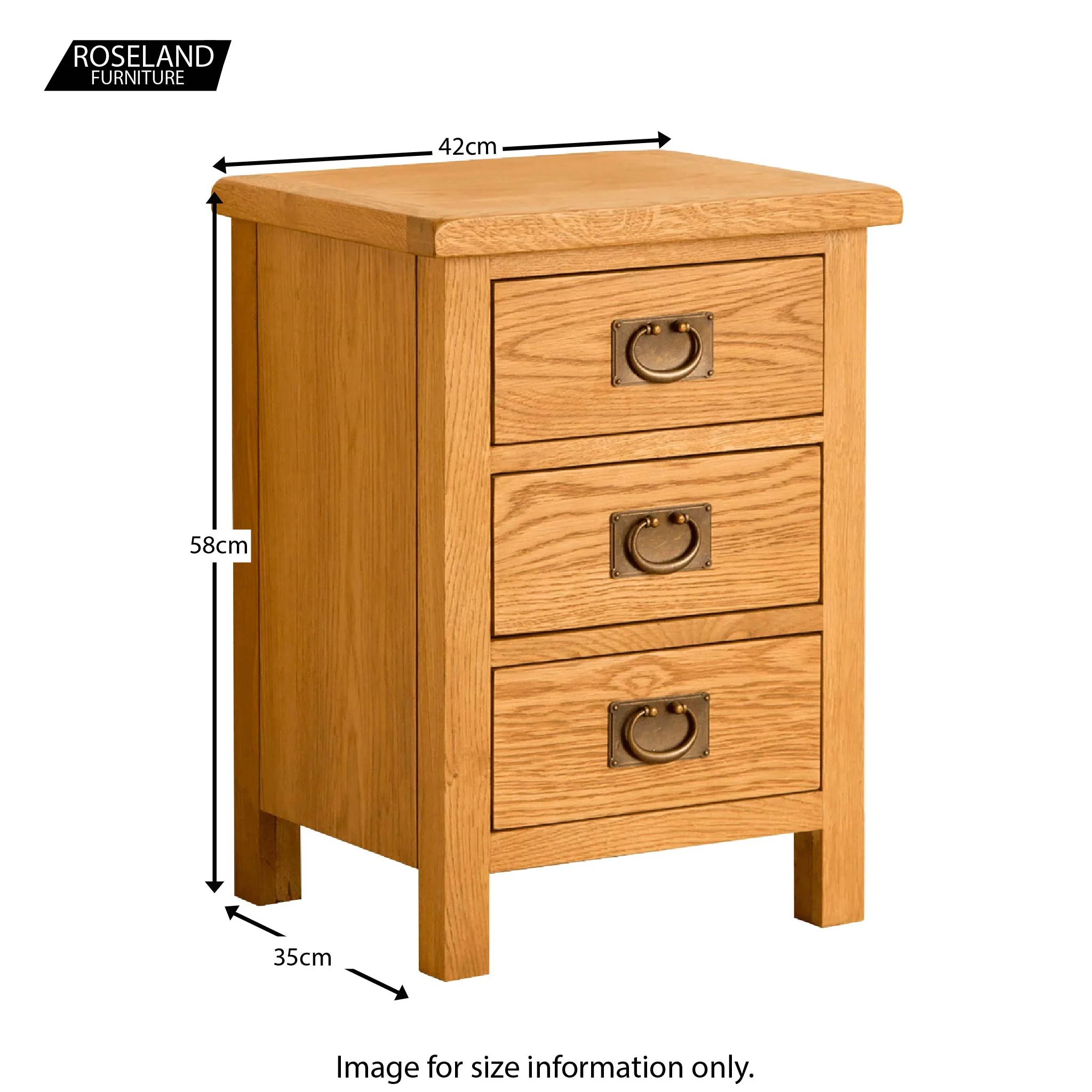 Lanner Oak Bedside Table - Image 8