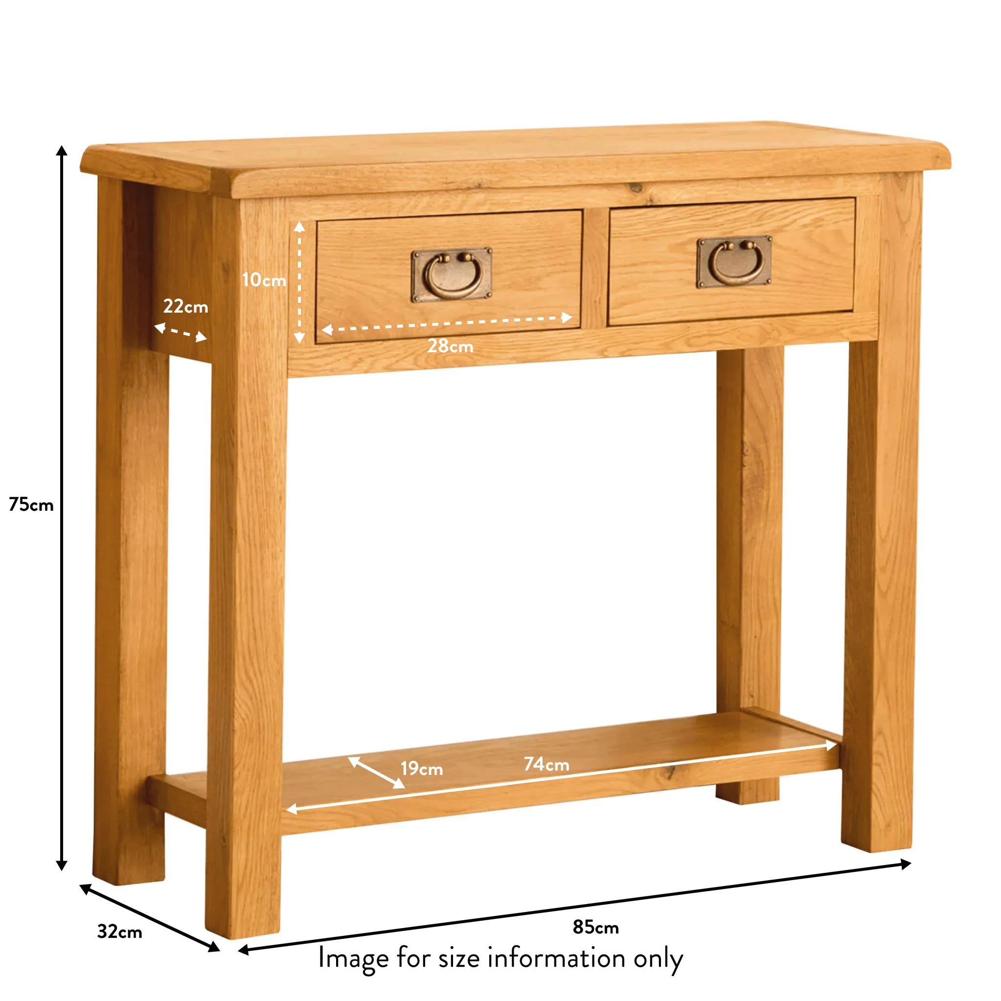 Lanner Oak Console Table - Image 10