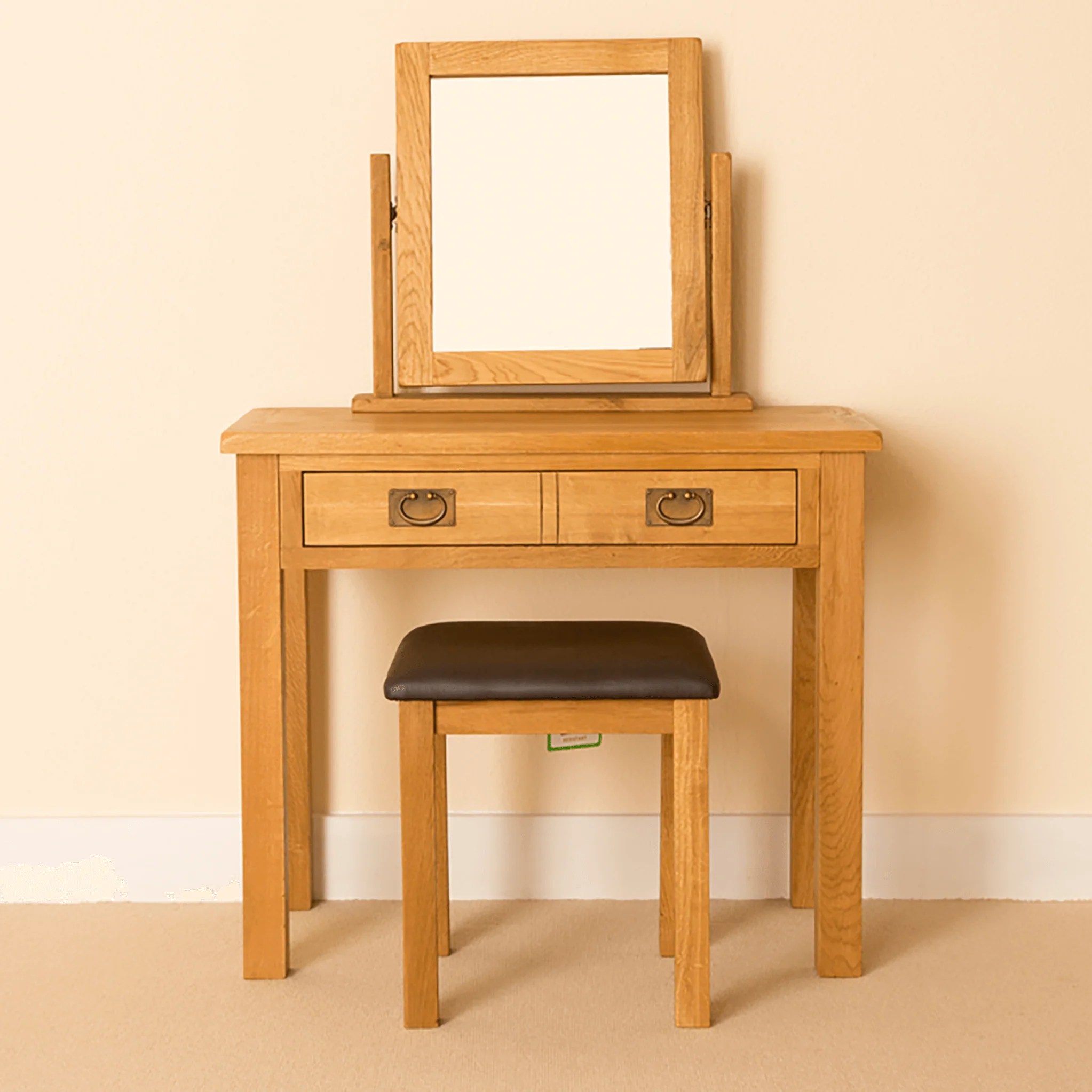 Lanner Oak Dressing Table Set - Image 3