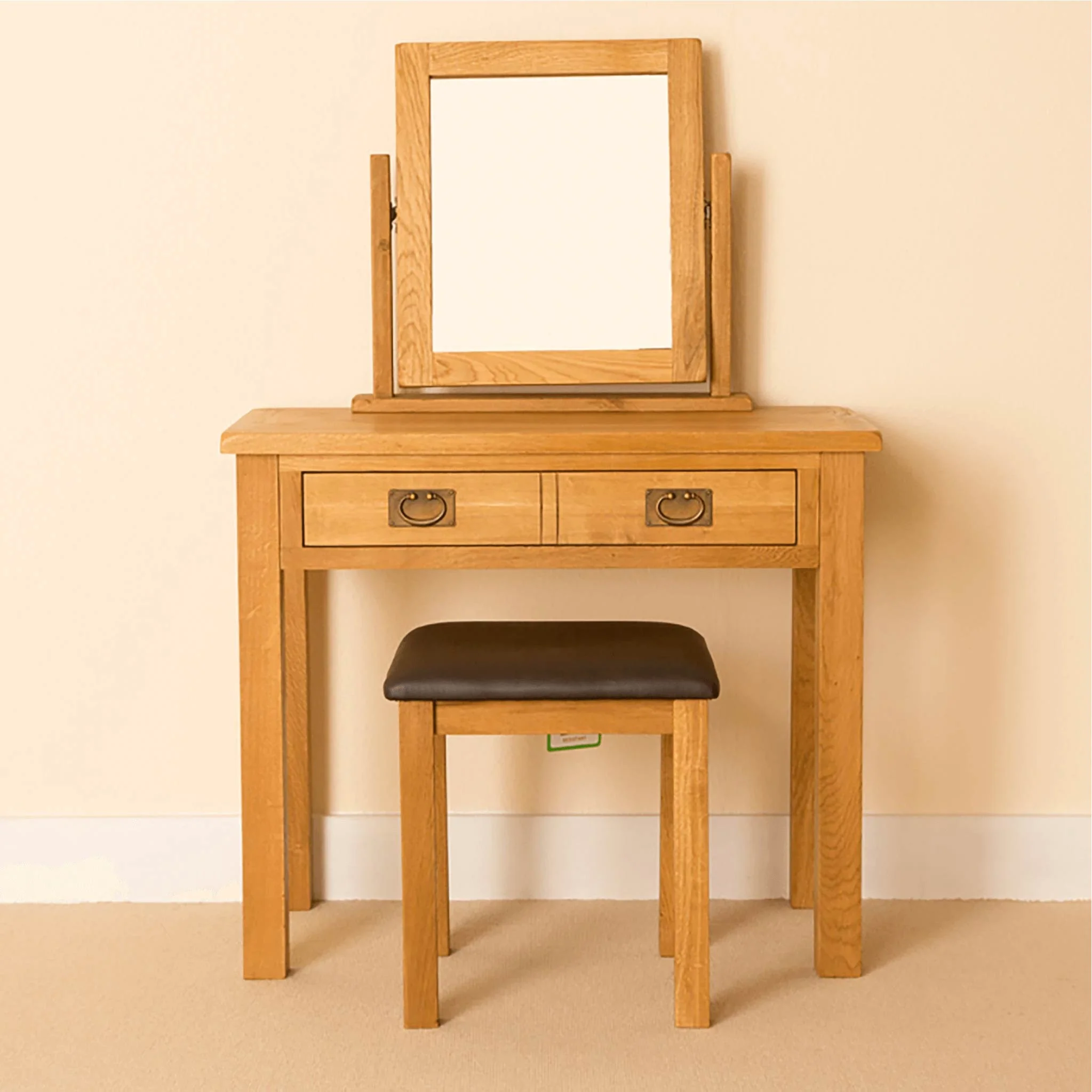 Lanner Oak Dressing Table Set - Image 9