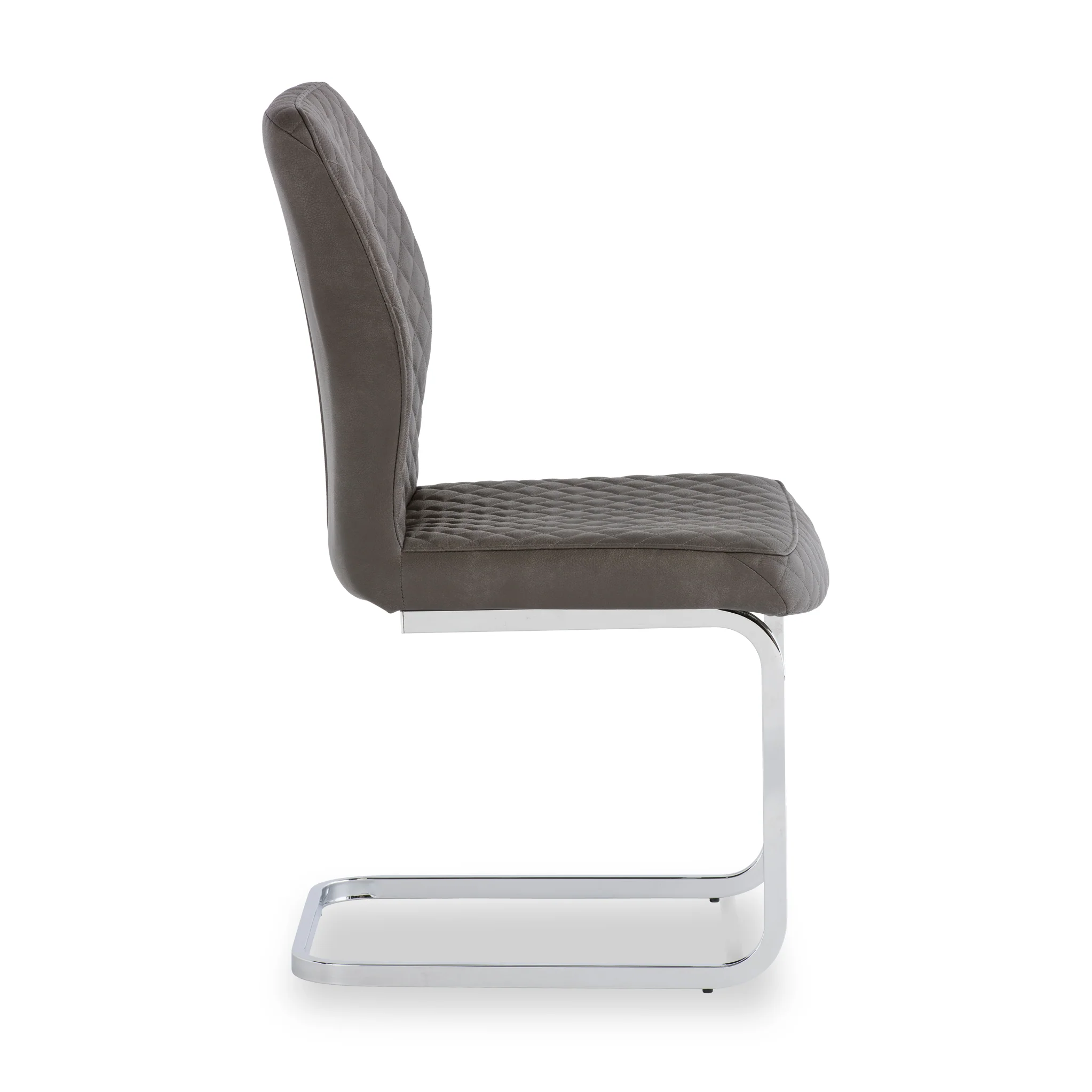 Lewis Faux Leather Quilted Back Dining Chair - Image 3