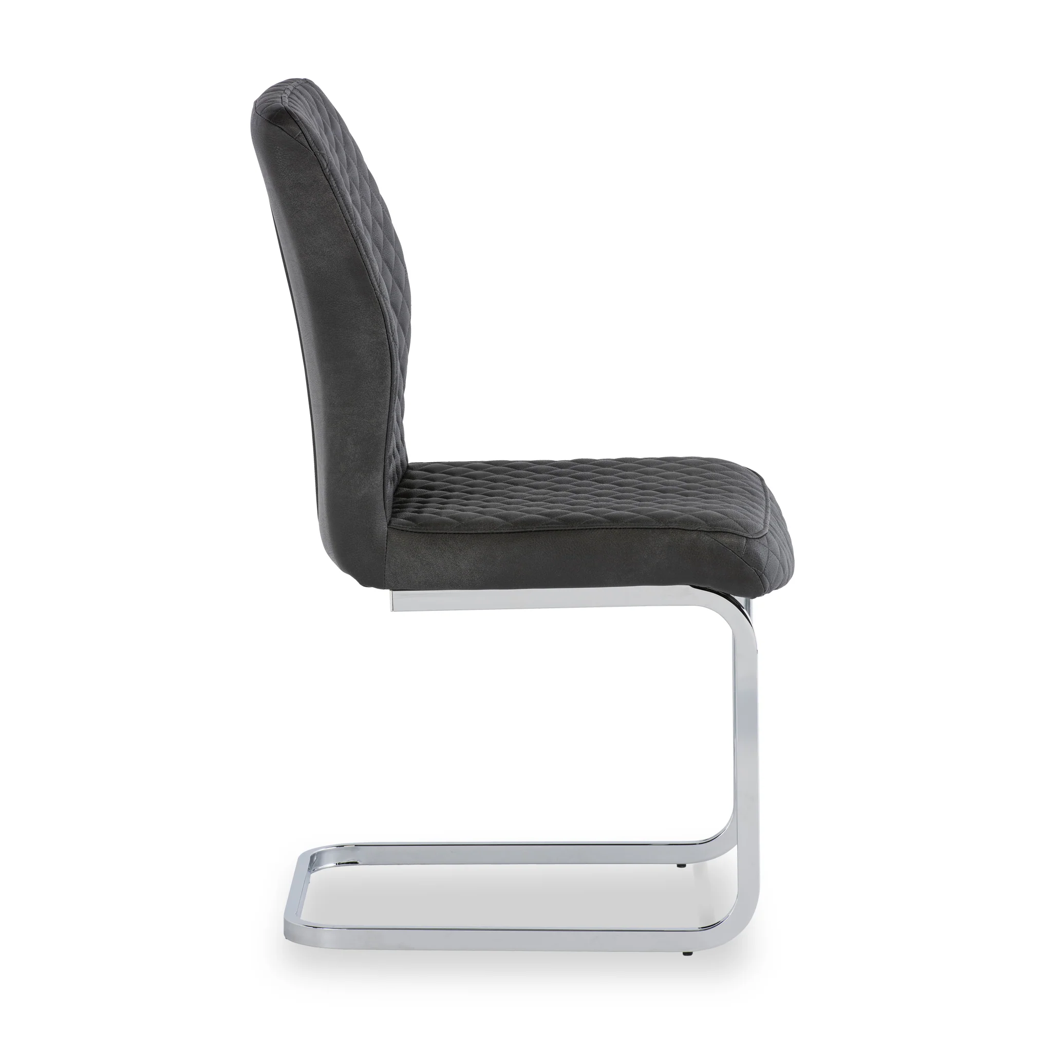 Lewis Faux Leather Quilted Back Dining Chair - Image 6