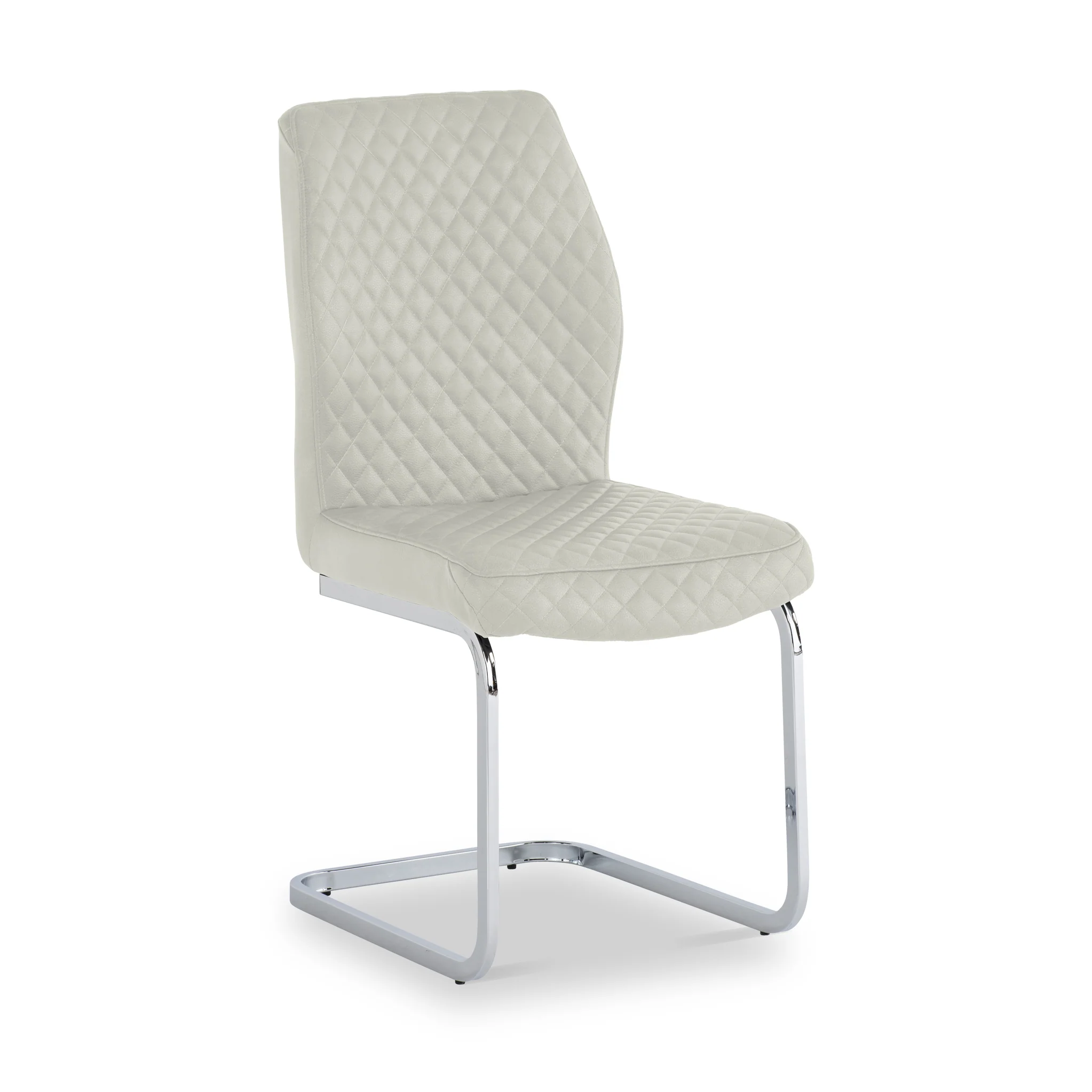 Lewis Faux Leather Quilted Back Dining Chair - Image 8