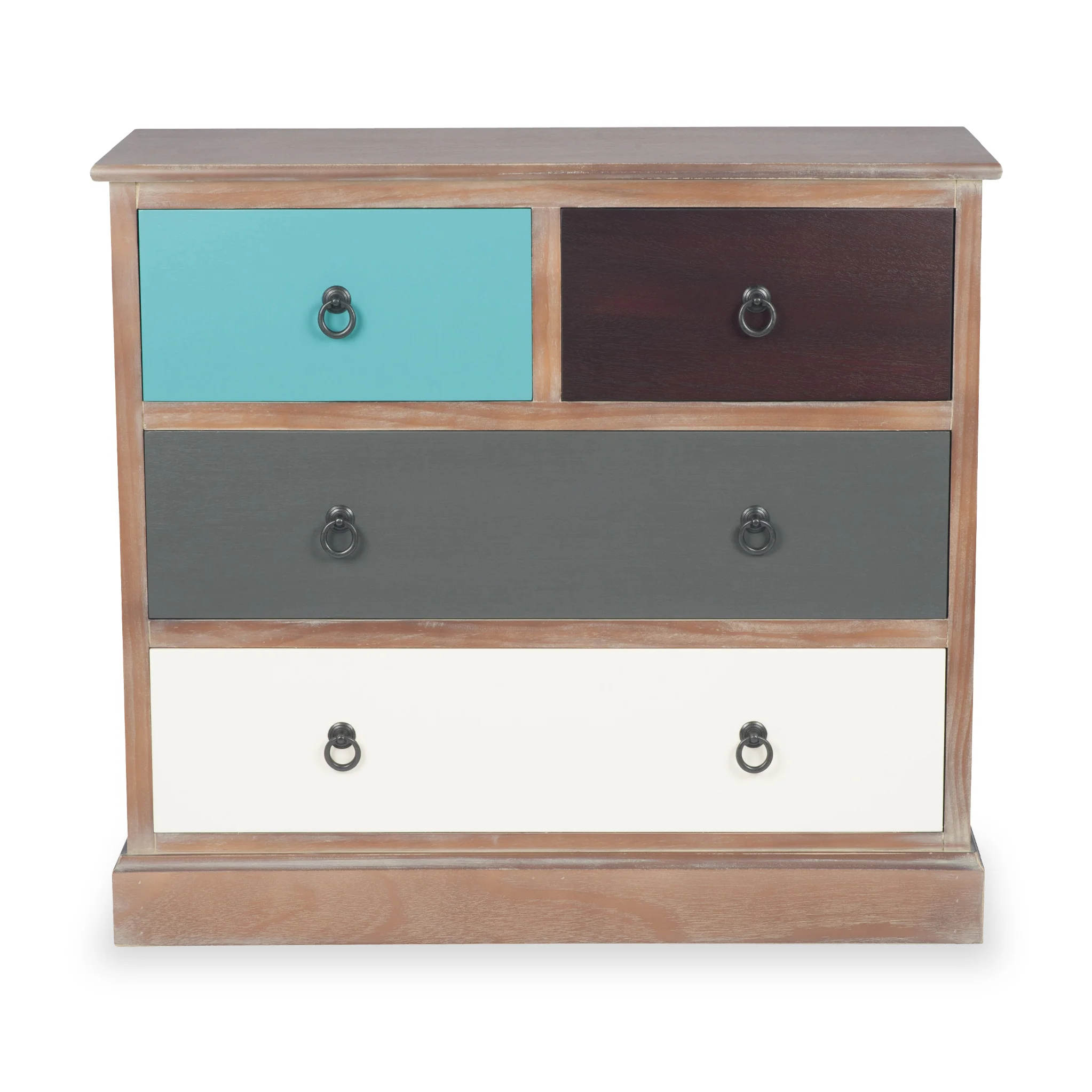 Loft Pine 2 Over 2 Drawer Chest - Image 3