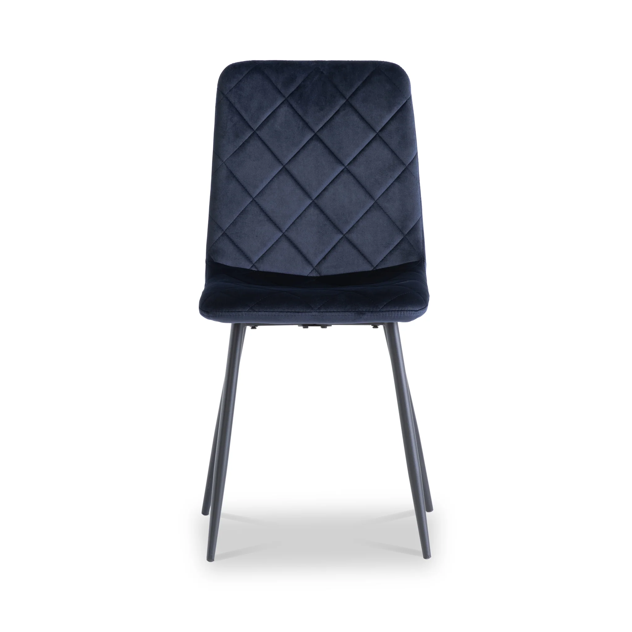 Lois Velvet Quilted Back Dining Chair - Image 3