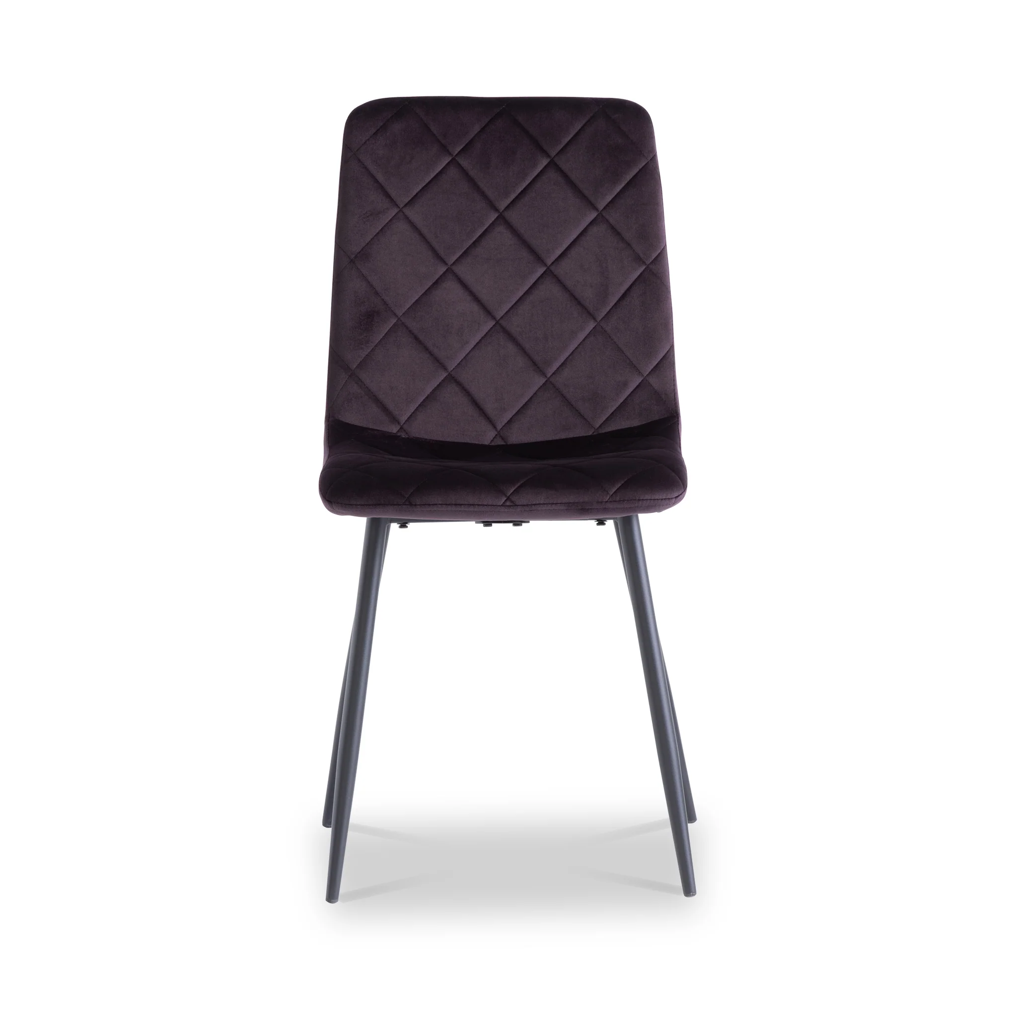 Lois Velvet Quilted Back Dining Chair - Image 5