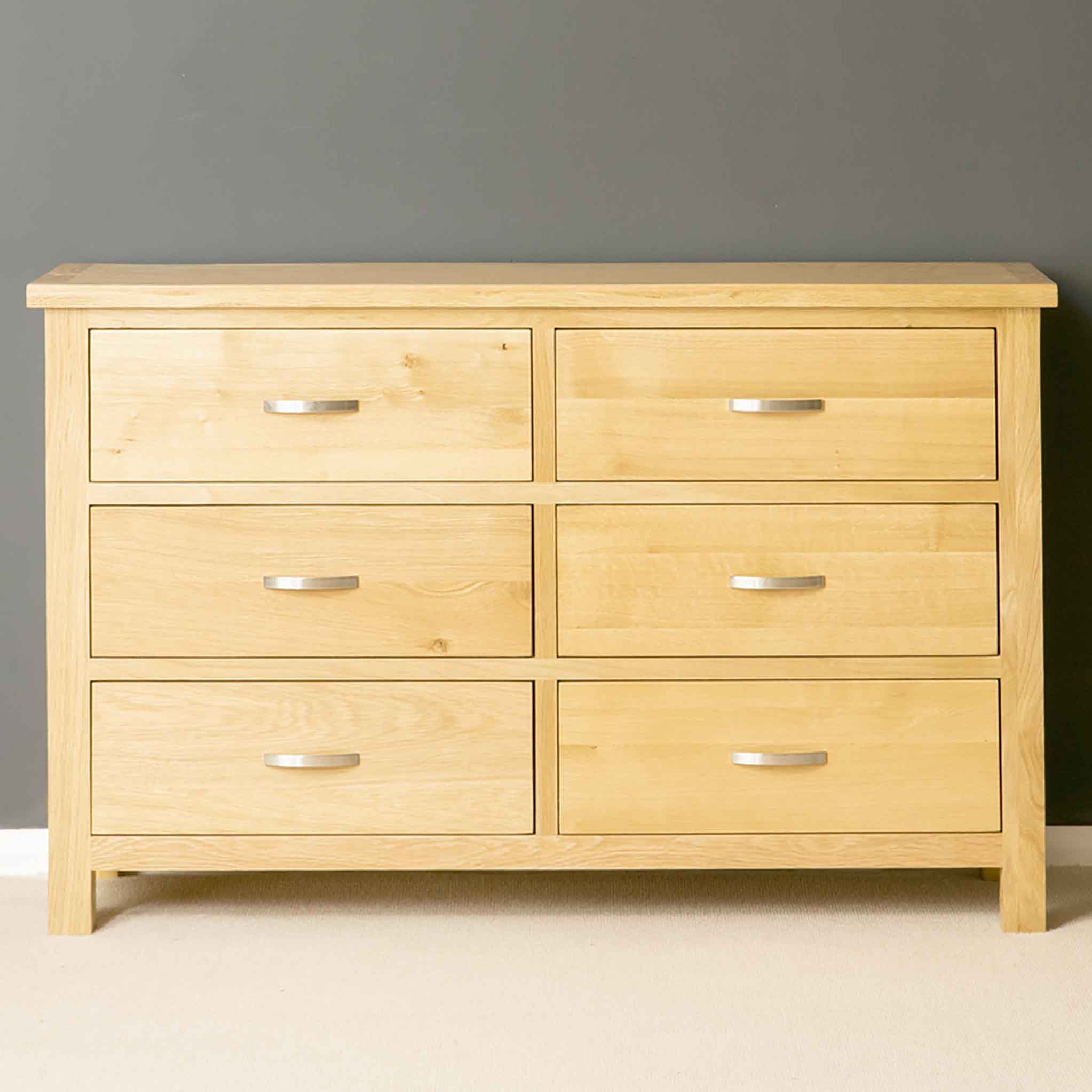 London Oak 3+3 Drawer Chest - Image 10