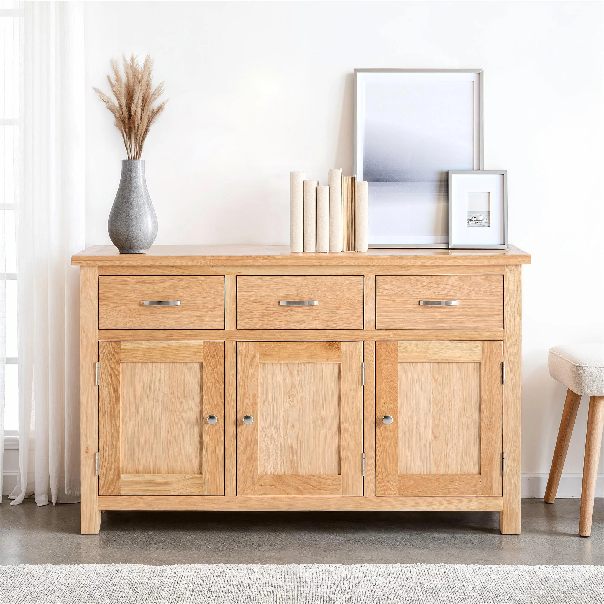 London Oak Large Sideboard - Image 2