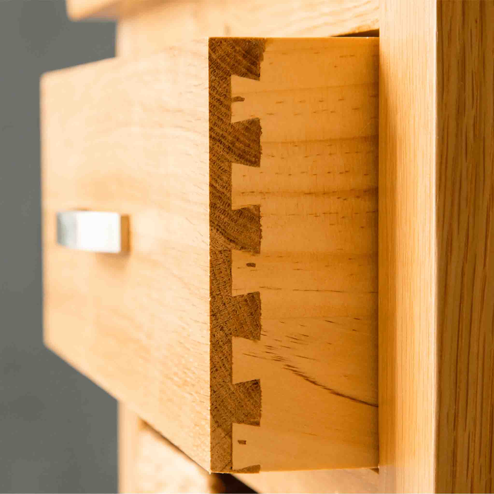 London Oak Telephone Table with Baskets - Image 7