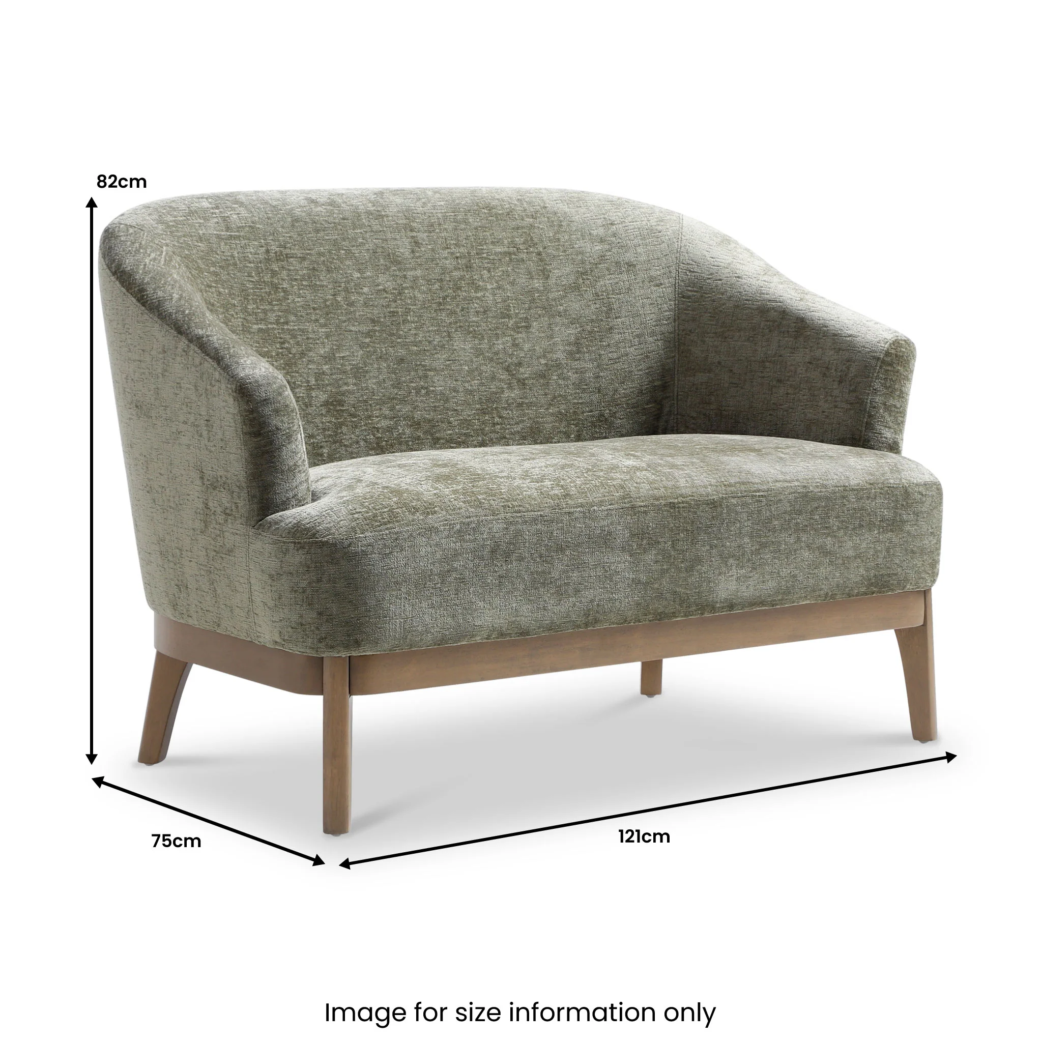 Lucinda Chenille 2 Seater Sofa - Image 19