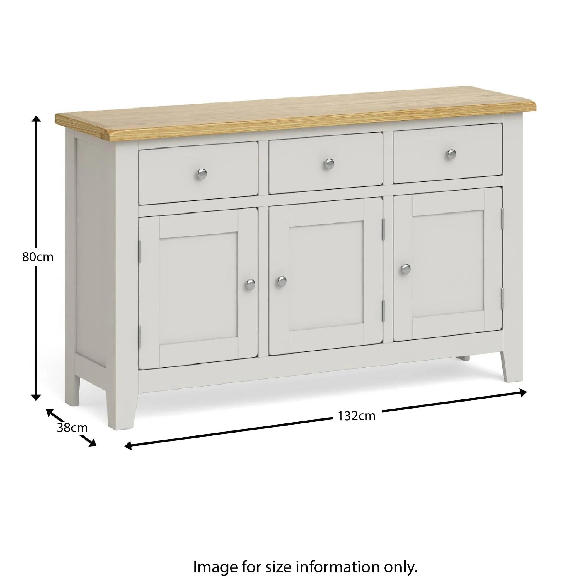 Lundy Grey Large Sideboard - Image 8