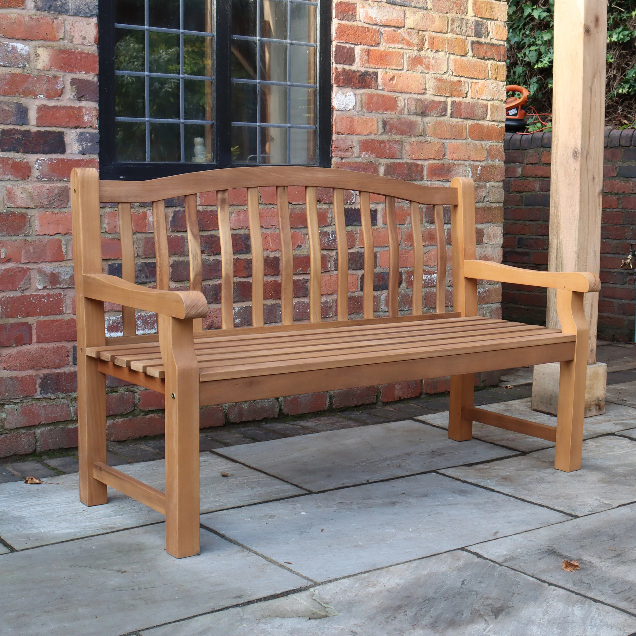Lytham FSC Acacia 3 Seater Garden Bench - Image 4