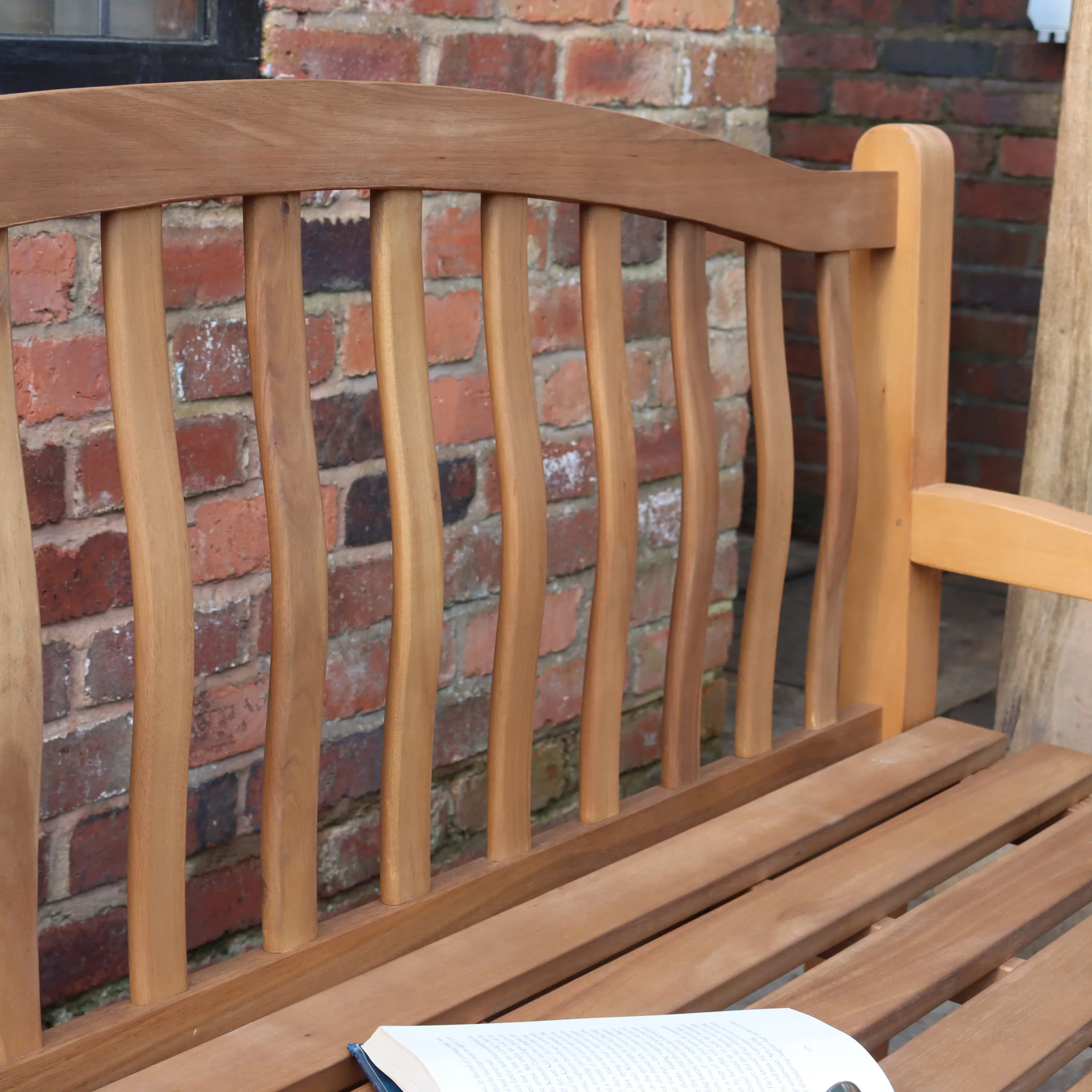 Lytham FSC Acacia 3 Seater Garden Bench - Image 5
